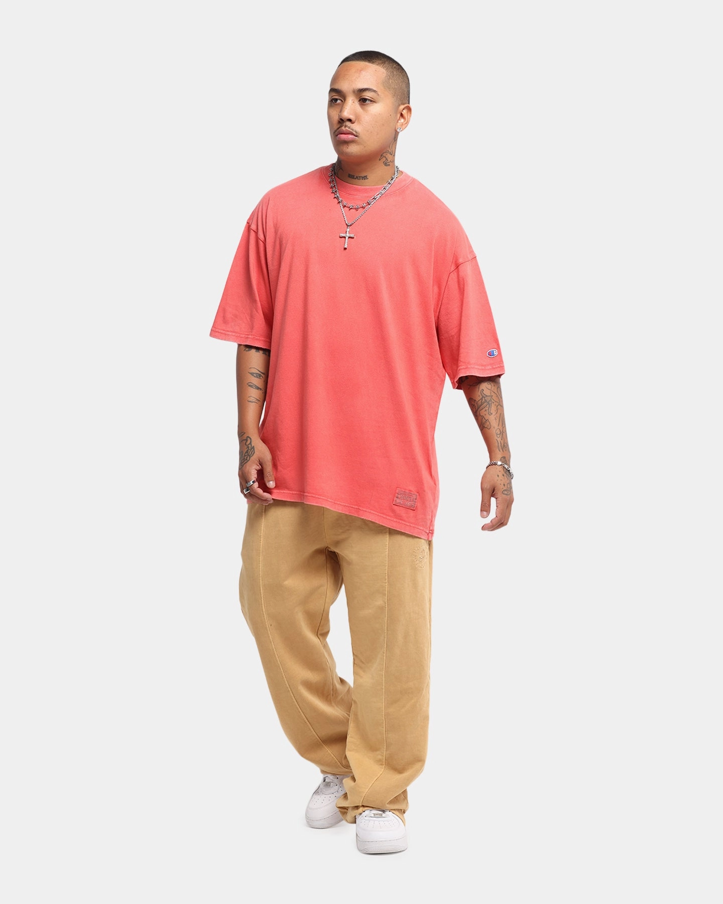 Effortless Daywear Champion Jersey TC Riggins T-Shirt Red