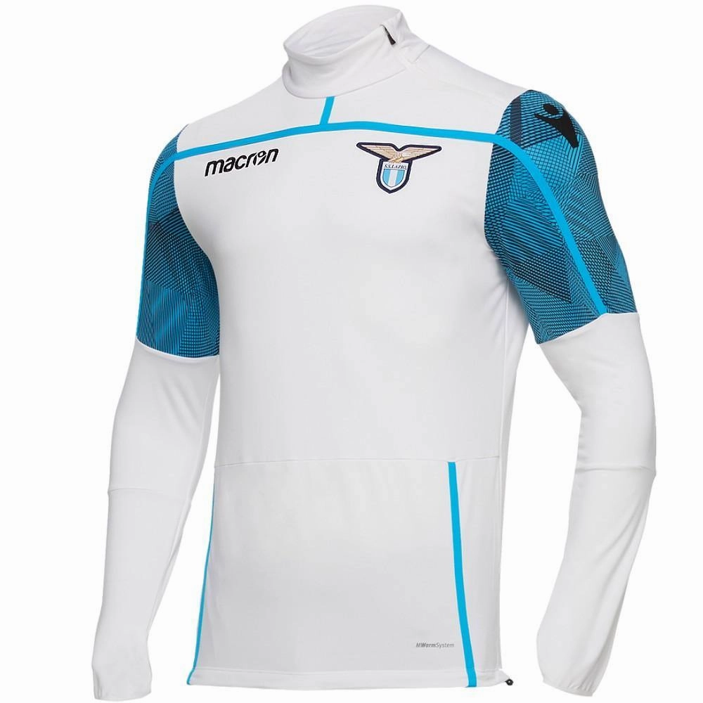SS Lazio training technical soccer tracksuit 2018/19 - Macron Tagless Labeling System