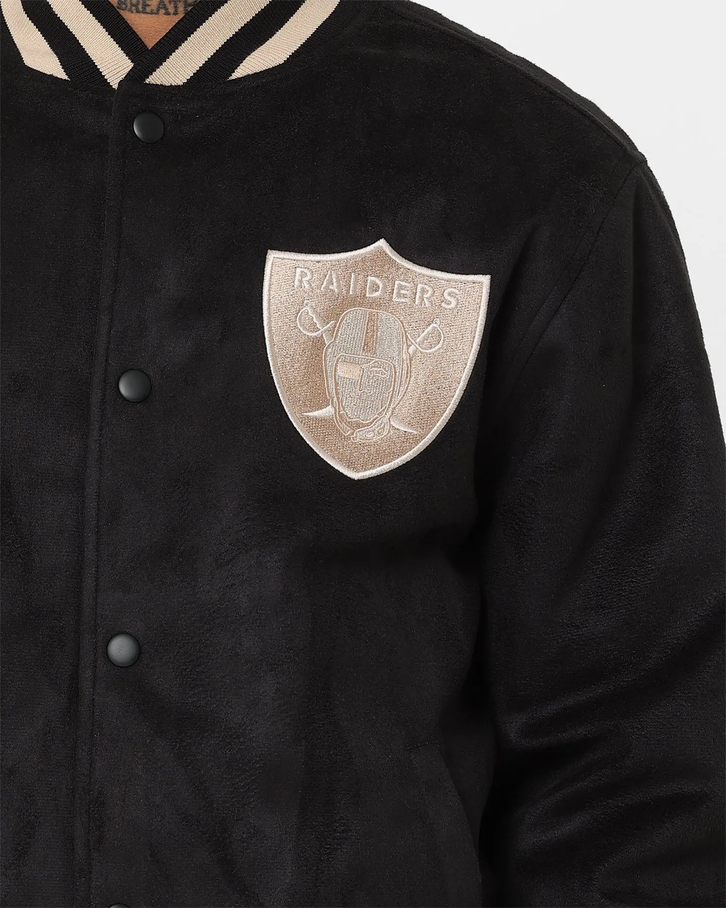 Program New Era Las Vegas Raiders Suede Jacket Black