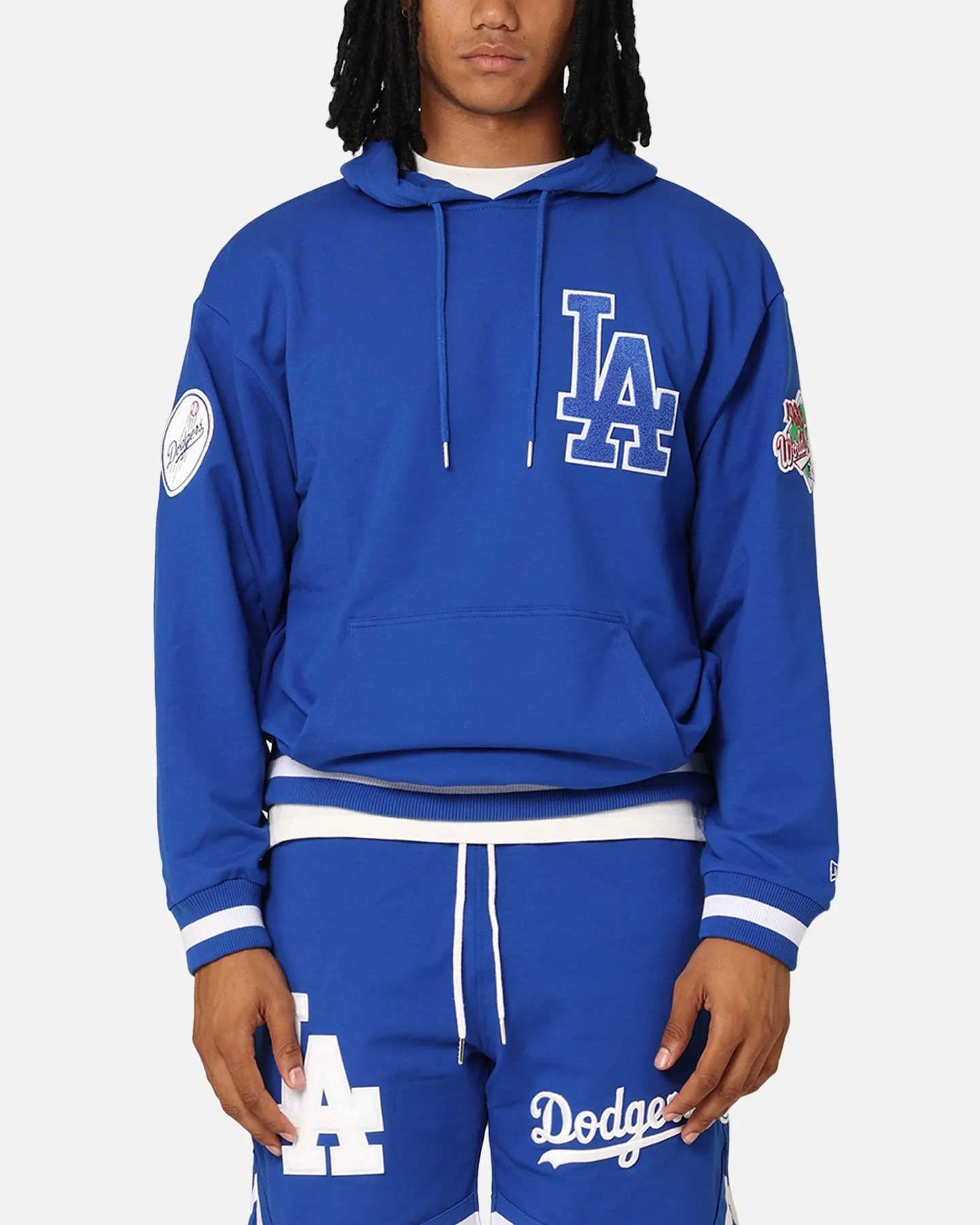 Tear Resistant Panels New Era Los Angeles Dodgers Hoodie Bright Royal