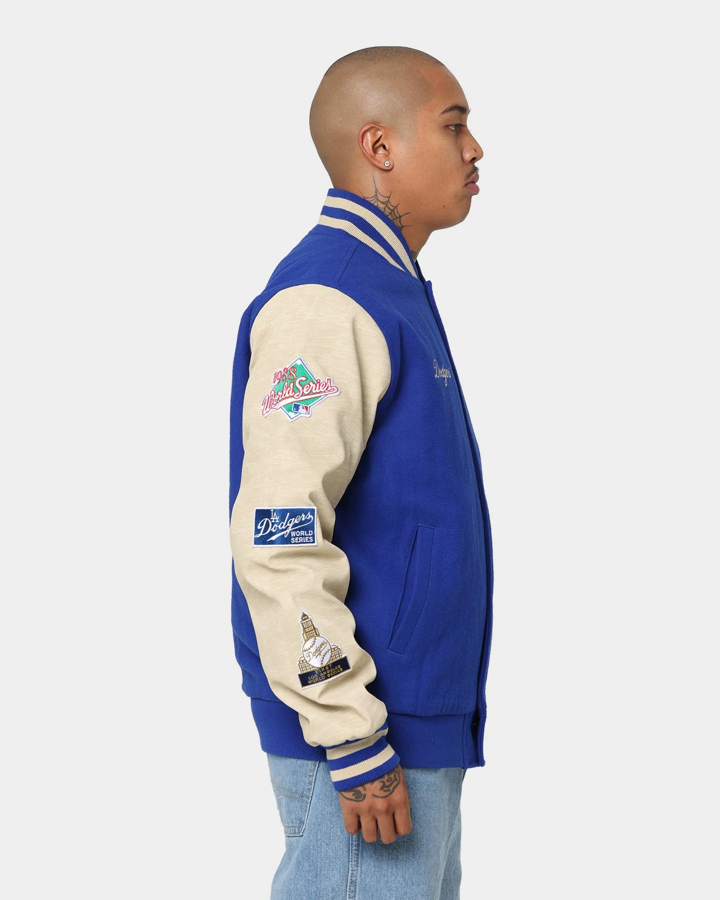 Layered Protection Adventure New Era Los Angeles Dodgers MLB World Series Varsity Jacket Blue