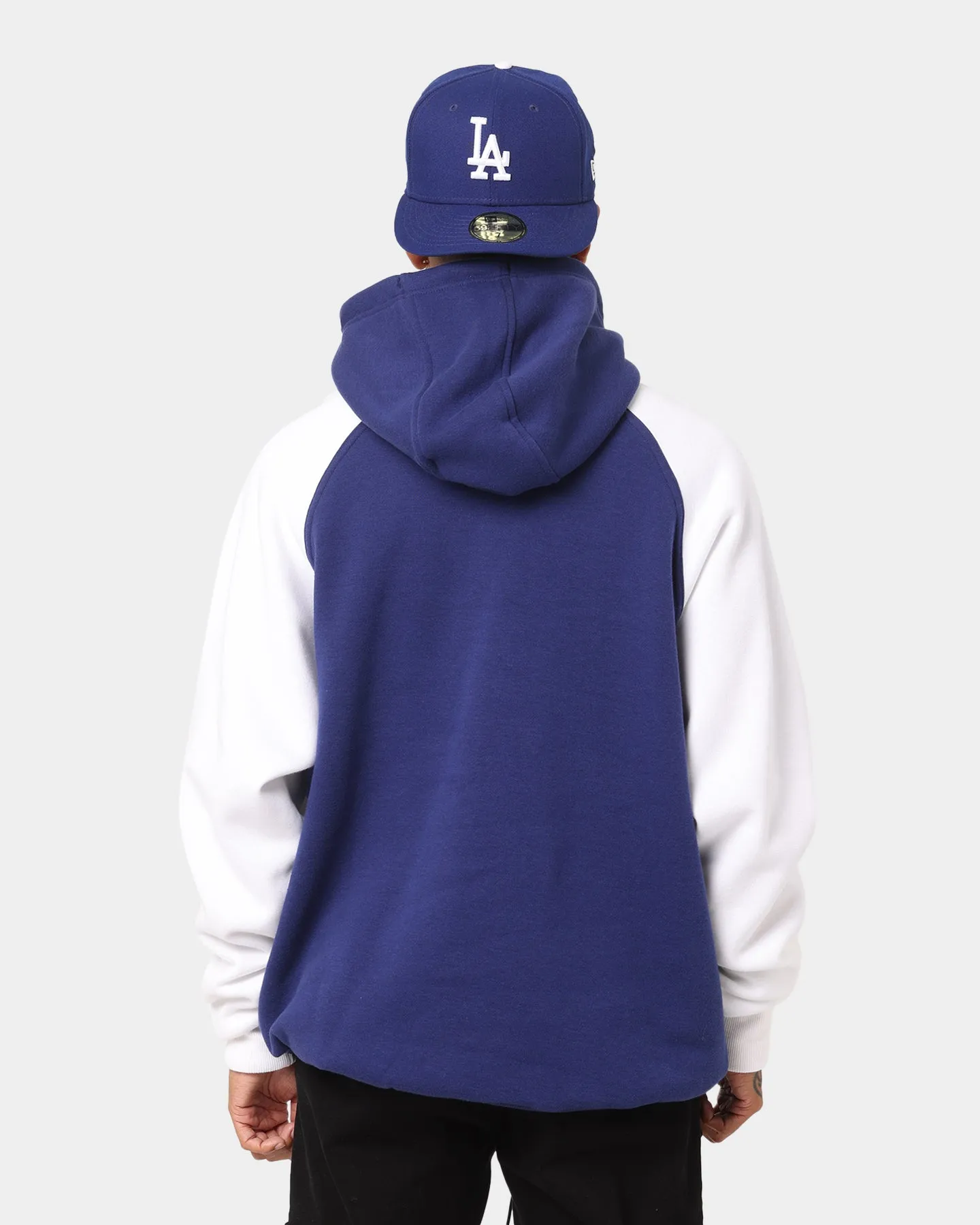 Pin ConvertibleCollar New Era Los Angeles Dodgers Raglan Hoodie Royal