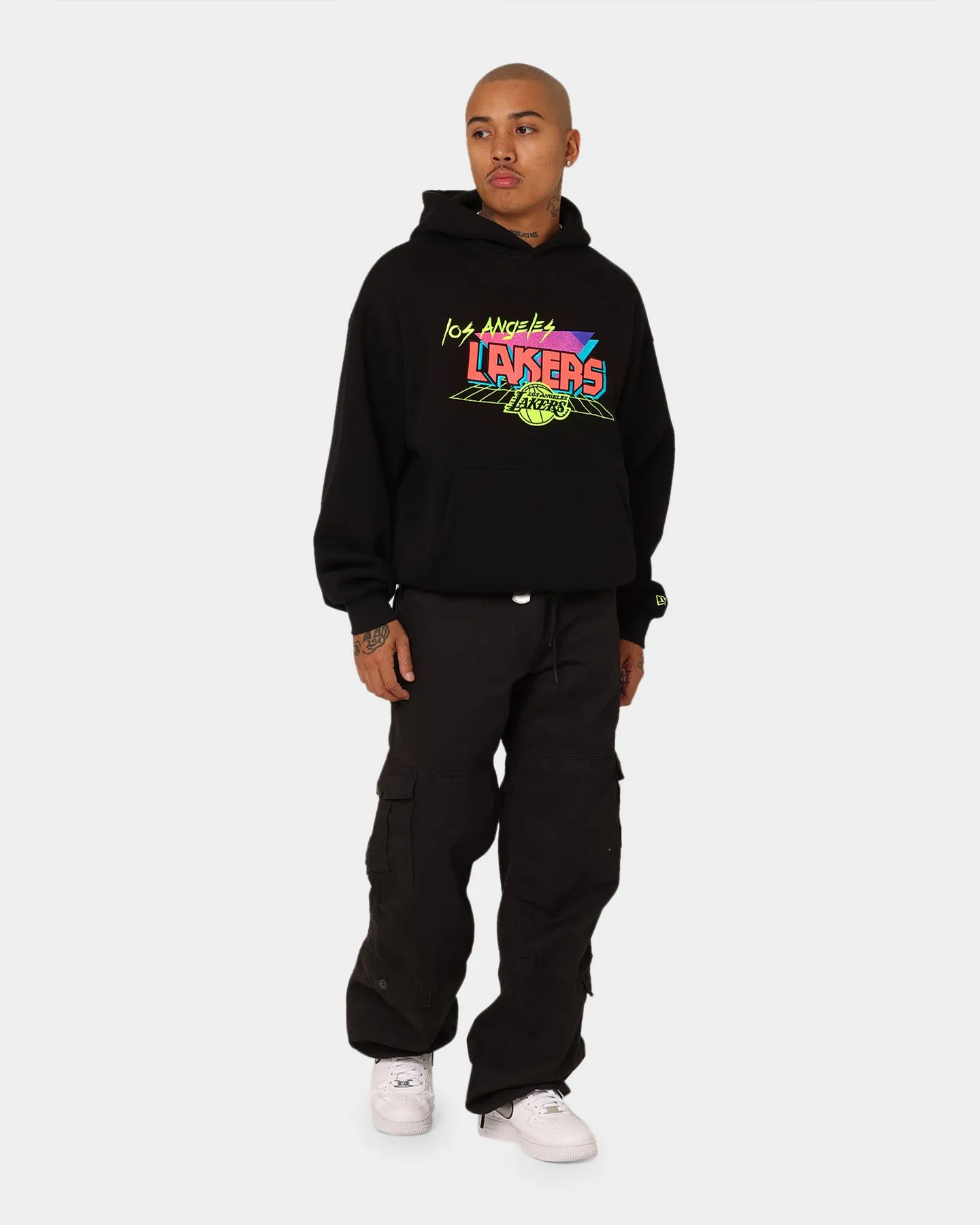 Suggestion Surf New Era Los Angeles Lakers Retro Arcade Hoodie Black