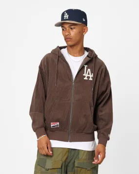 Camping Trip Side Pockets New Era Los Angeles Oversized Zip Hoodie Moss