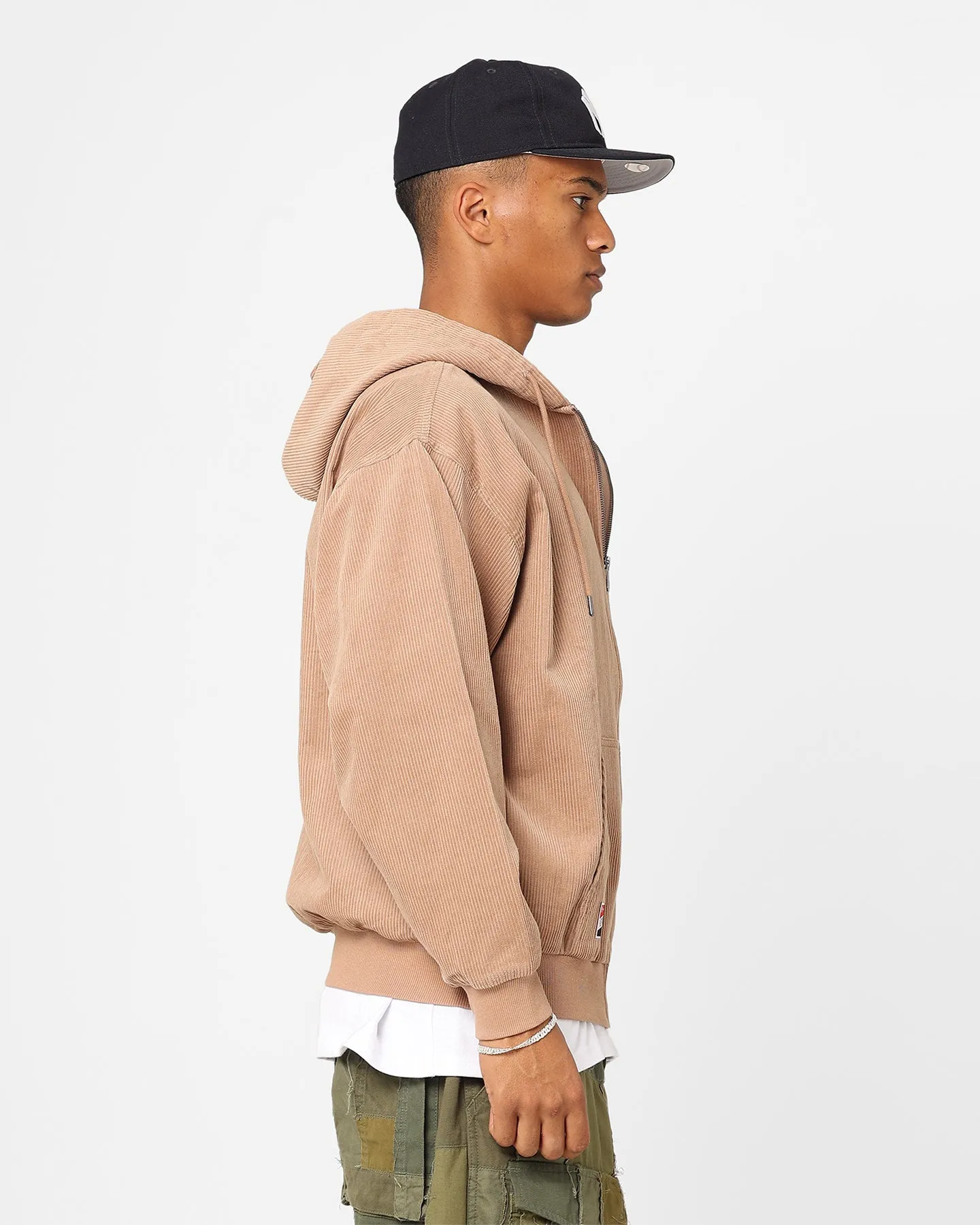 New Era New York Yankees Oversized Zip Hoodie Tumbleweed Tear Resistant Fabric