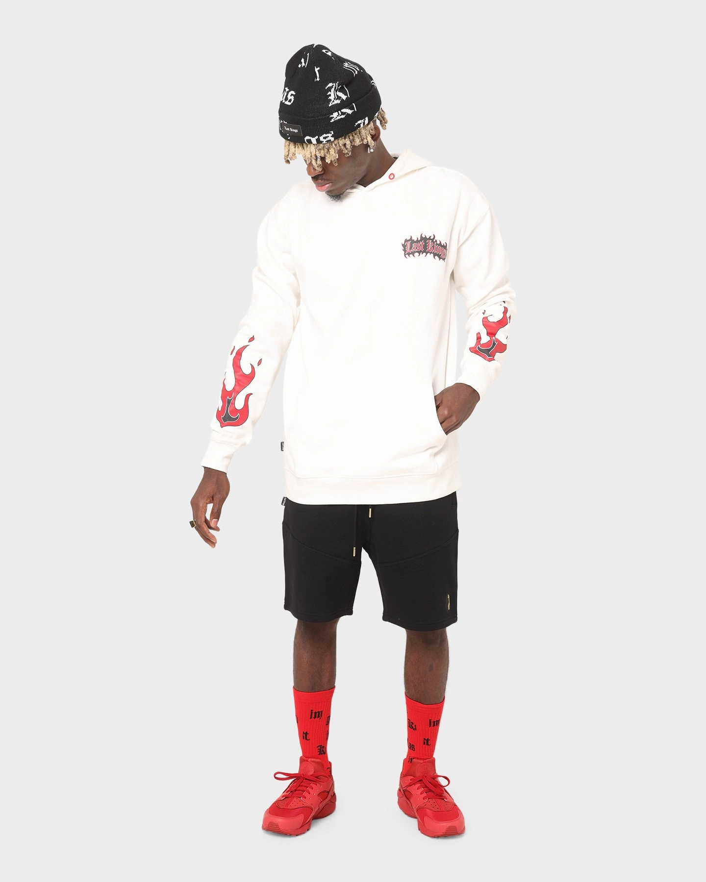 Last Kings Tut Basic Sweat Shorts Black Nylon shorts