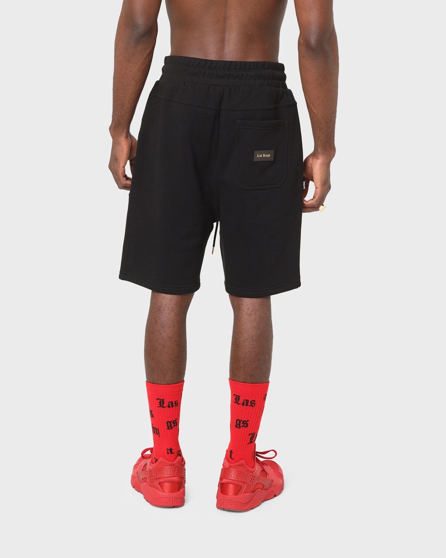 Ergonomic Curved Seams Last Kings Tut Basic Sweat Shorts Black