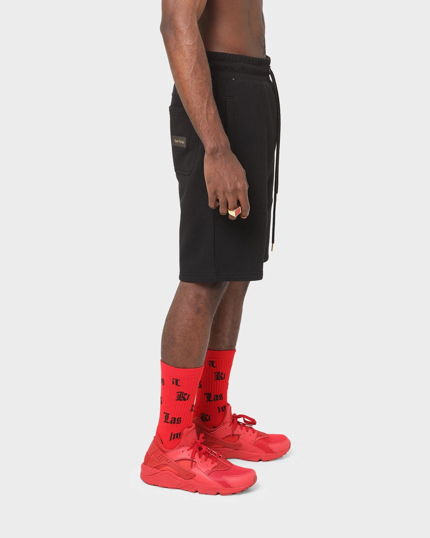 Fastening Closure cycling outfit Last Kings Tut Basic Sweat Shorts Black