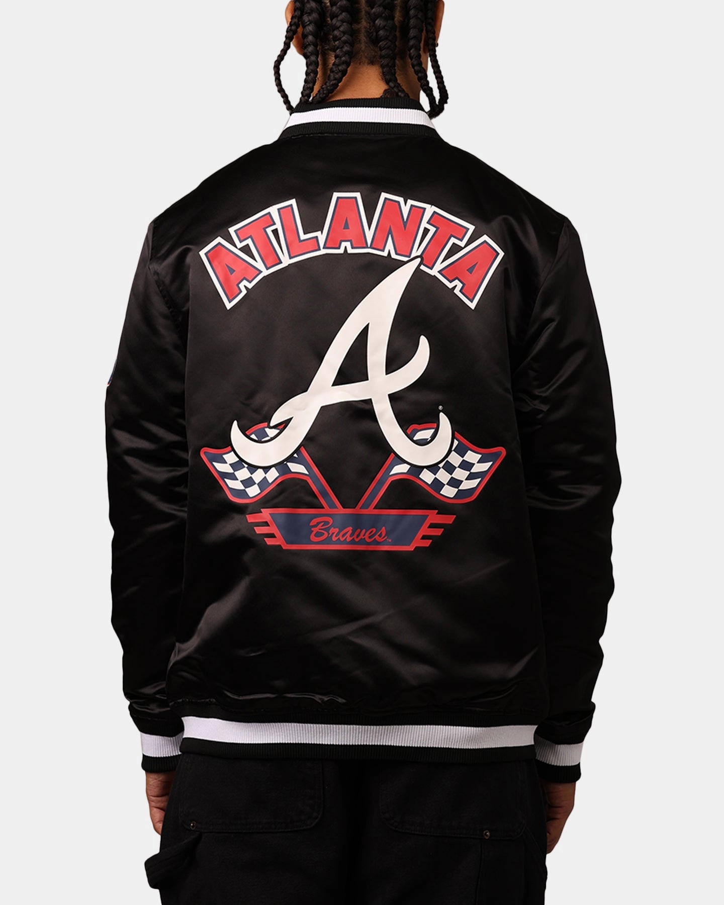 New Era Atlanta Braves 2024 Rally Drive Jacket Black/White Rank