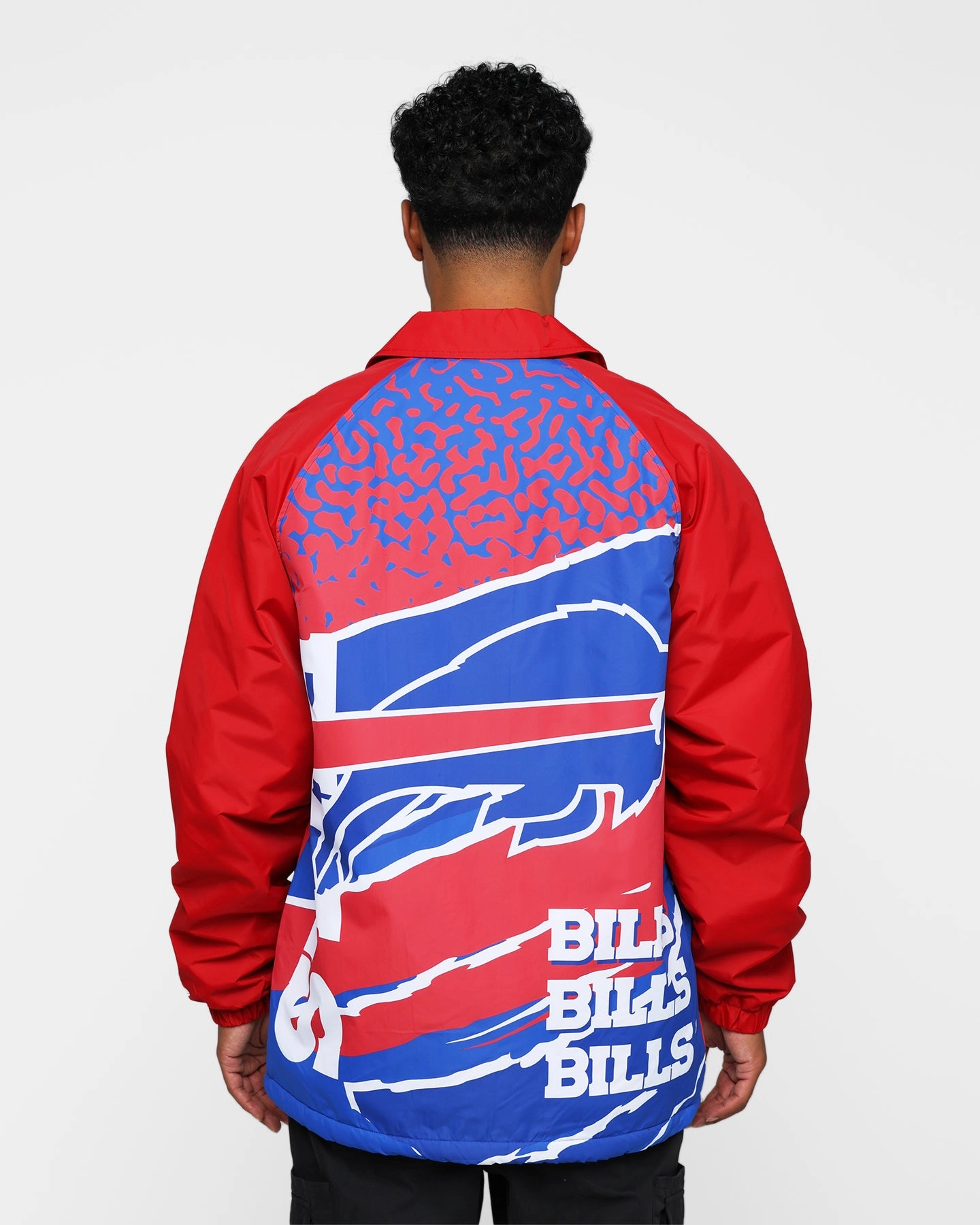 suitable for water sports New Era Buffalo Bills Coach Jacket Blue