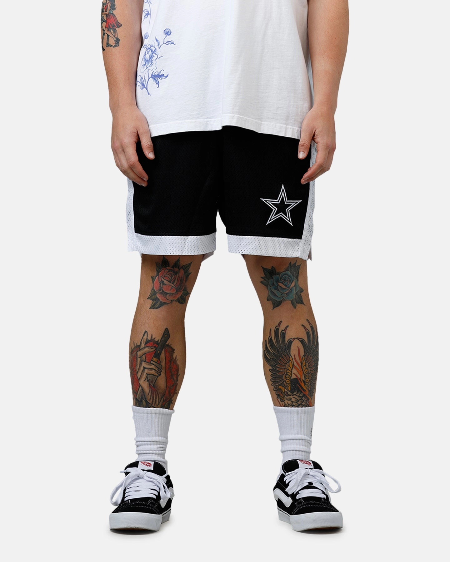 New Era Dallas Cowboys Sport Class Shorts Black/White Cotton shorts Tennis shorts