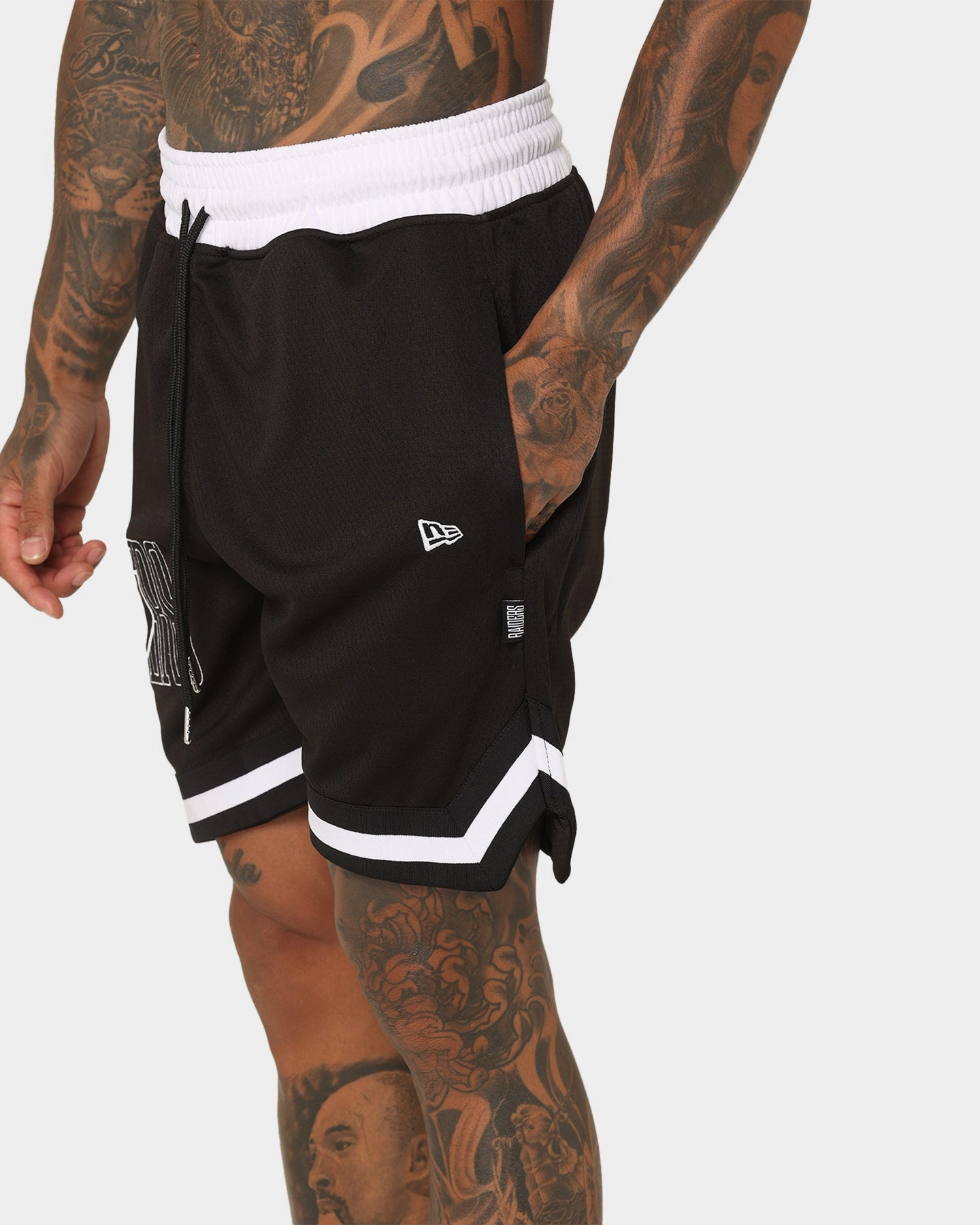anti static coating New Era Las Vegas Raiders Mesh Shorts Black