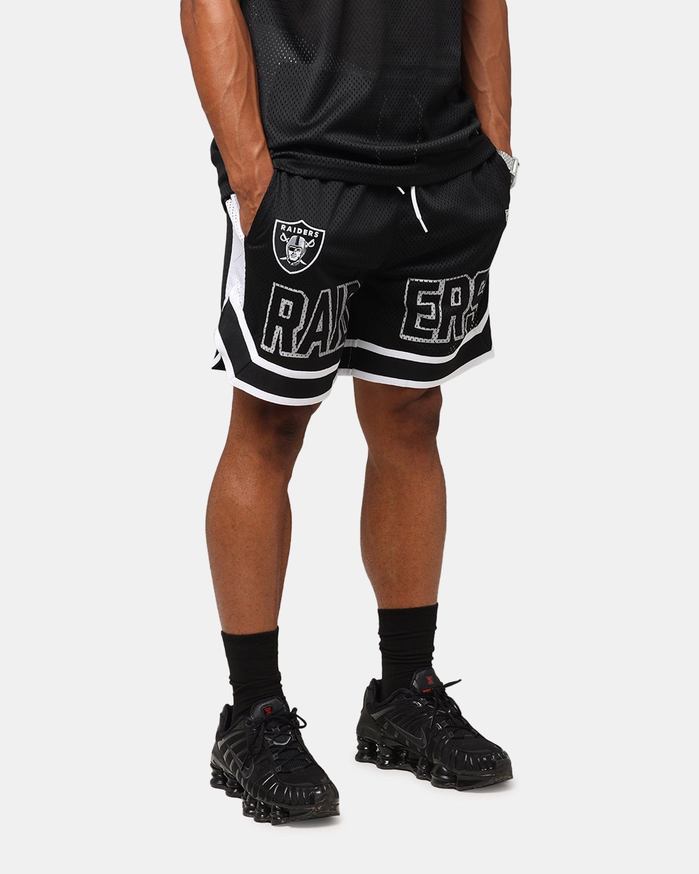 New Era Las Vegas Raiders NFL Graphic Shorts Black Everyday Ready