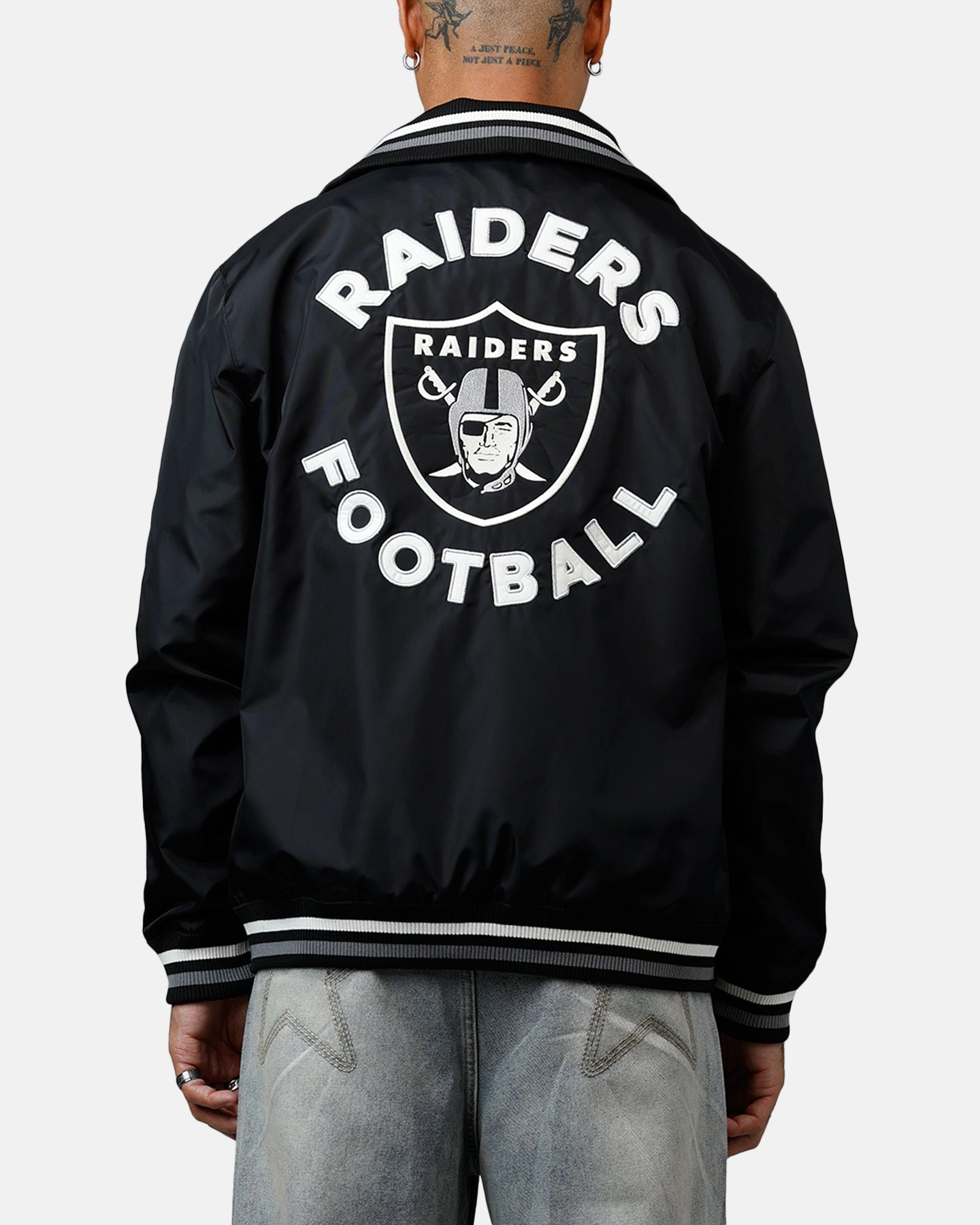 New Era Las Vegas Raiders Throwback Jacket Black Windproof Technology