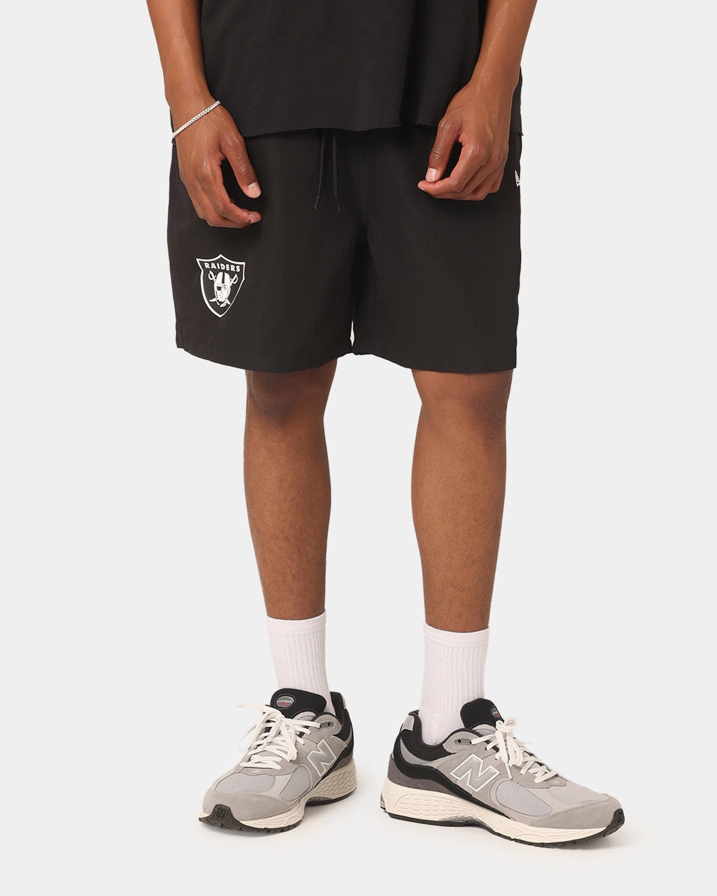 housewarming gift Stretch Fabric New Era Las Vegas Raiders Woven Shorts Black