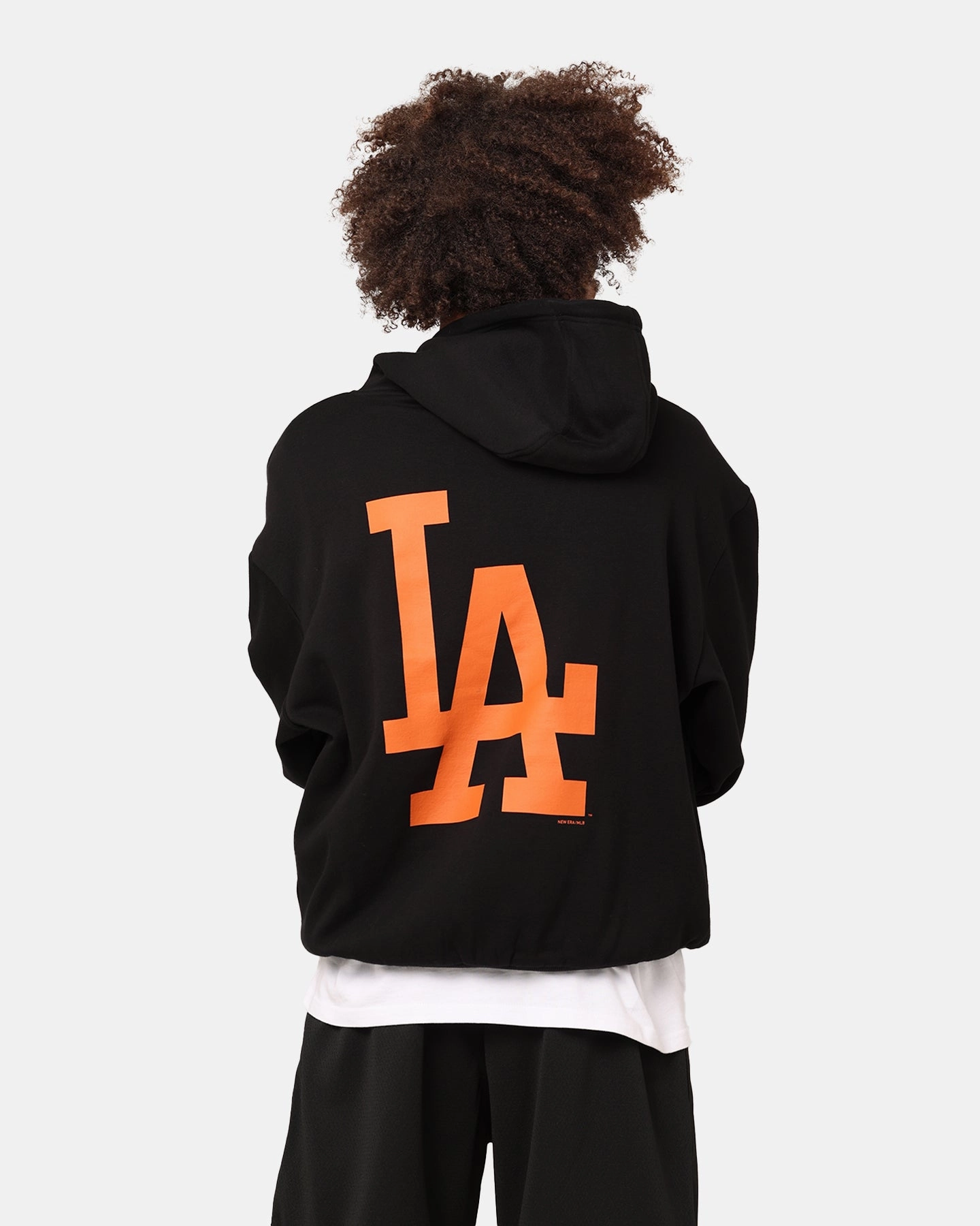 Lose Goods New Era Los Angeles Dodgers 'Scary Nights' Oversized Hoodie Black/Orange