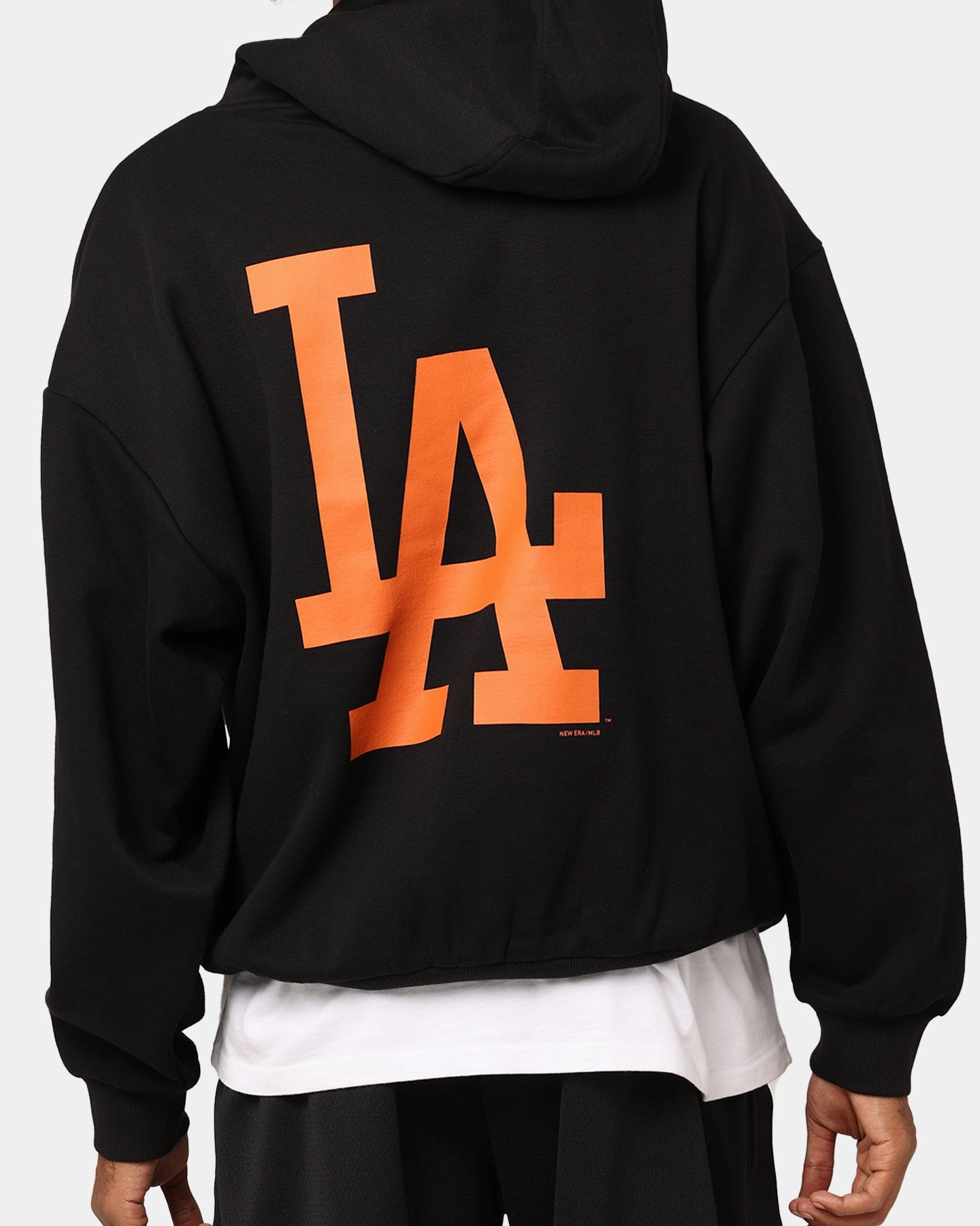 New Era Los Angeles Dodgers 'Scary Nights' Oversized Hoodie Black/Orange Potential group outing
