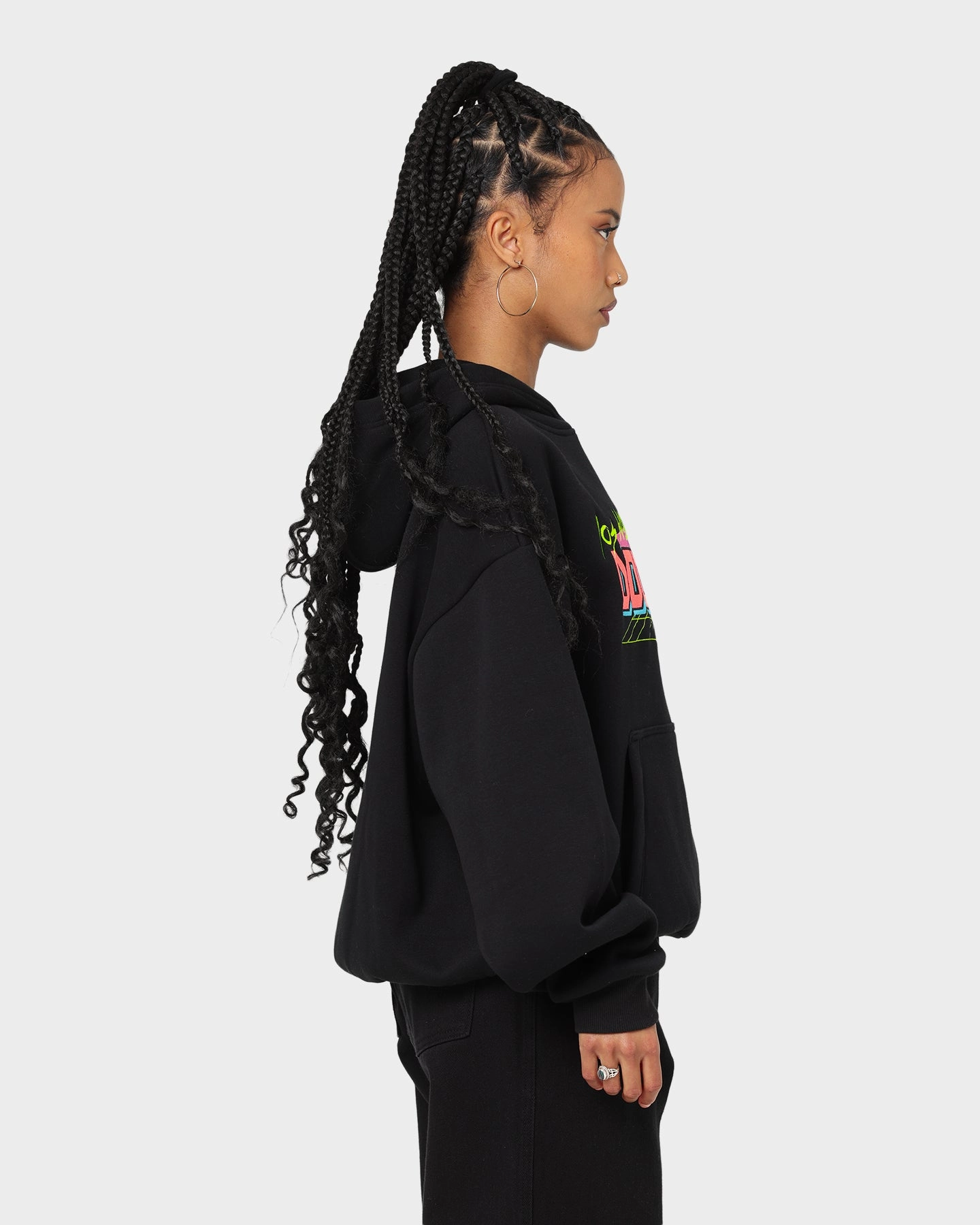 Eco Friendly Certified Flexible Layering New Era Los Angeles Dodgers Retro Arcade Hoodie Black