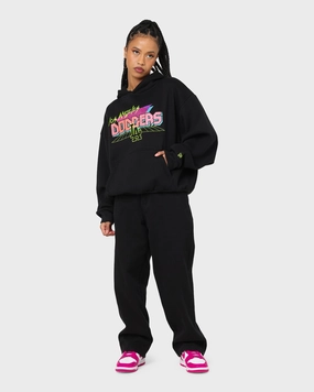 Casual Warmth Polyfill Layer Integration New Era Los Angeles Dodgers Retro Arcade Hoodie Black