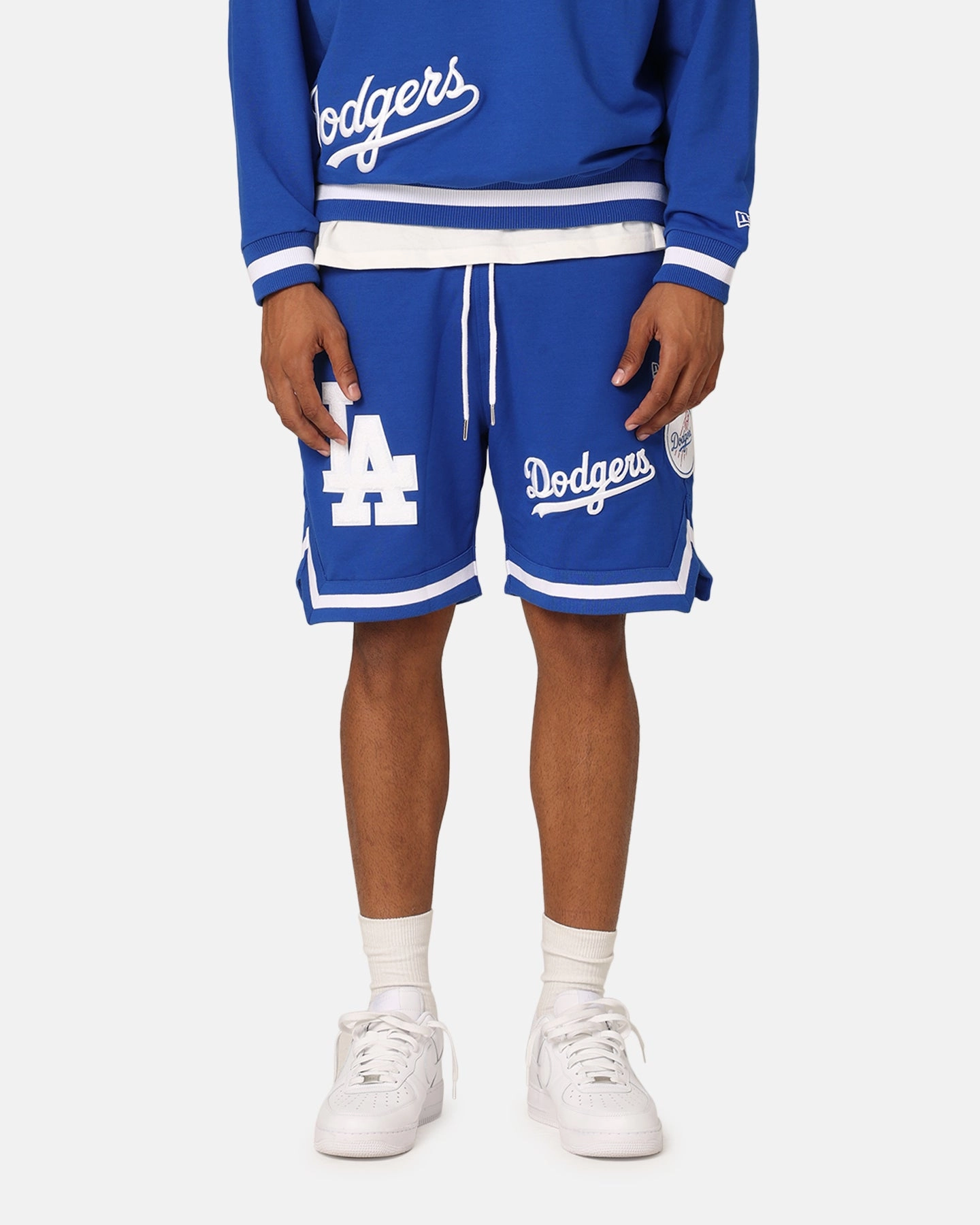 Static Free Finish Secure Pocket Zippers New Era Los Angeles Dodgers Shorts Bright Royal