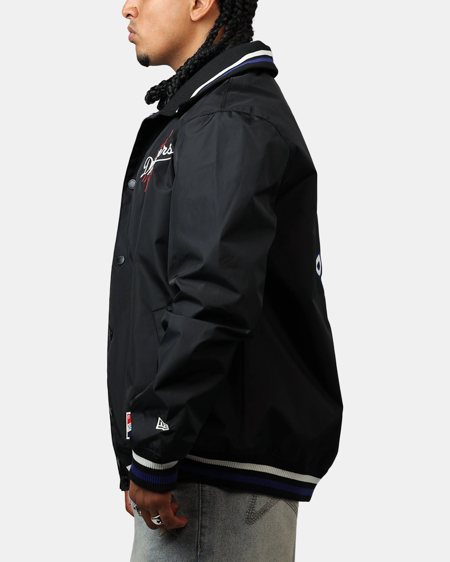 New Era Los Angeles Dodgers Throwback Jacket Black Reservation
