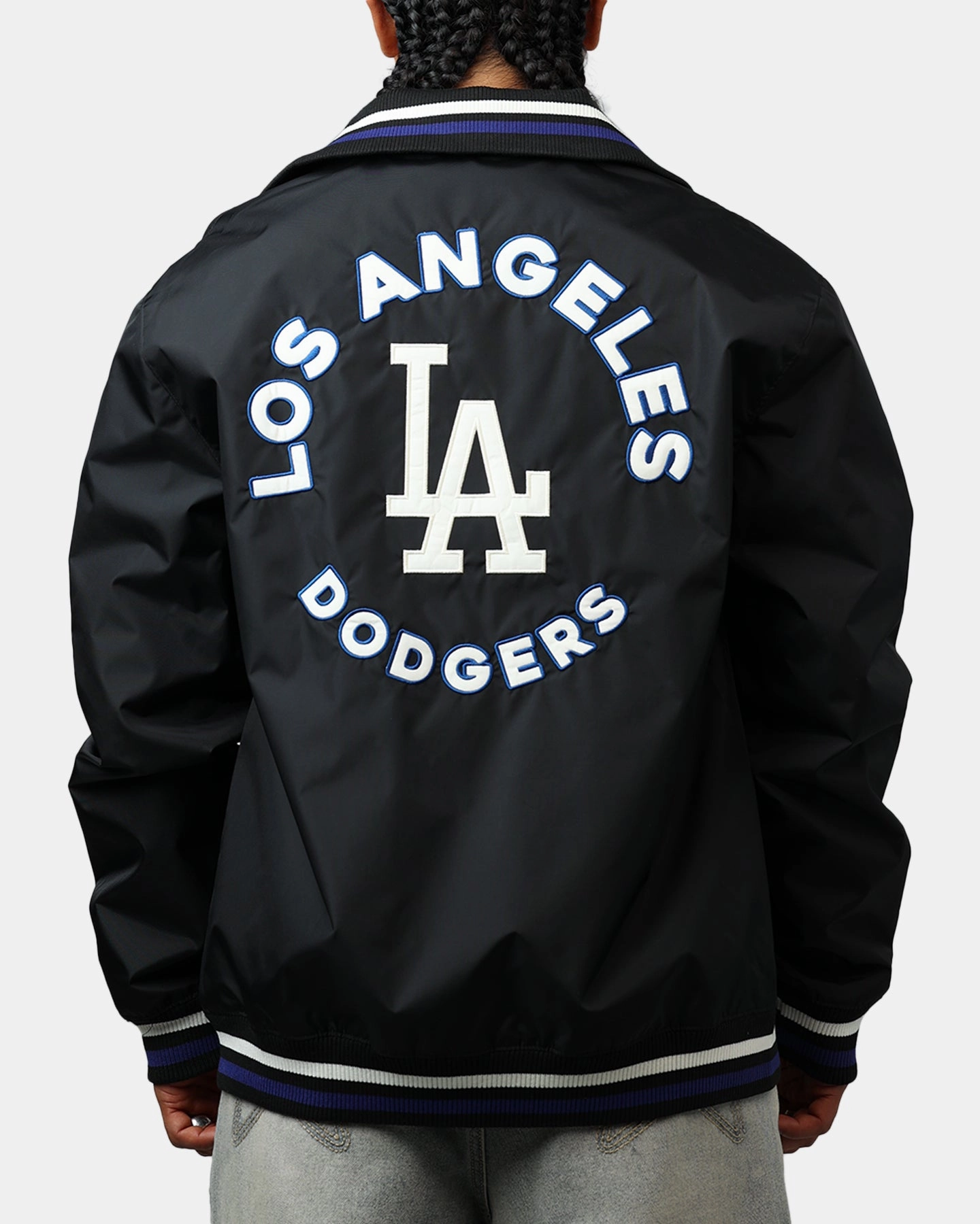 challenge New Era Los Angeles Dodgers Throwback Jacket Black