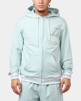 New Era Los Angeles Lakers 'Logo Select Mint' Full Zip Hoodie Mint/White Solution Shield