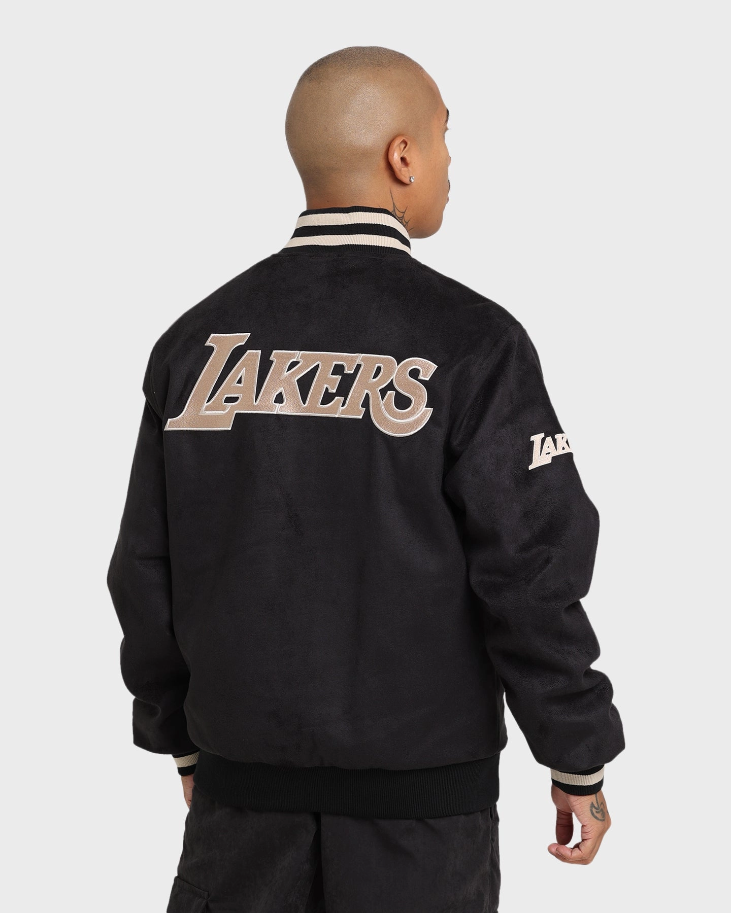 New Era Los Angeles Lakers Suede Jacket Black Daily Utility