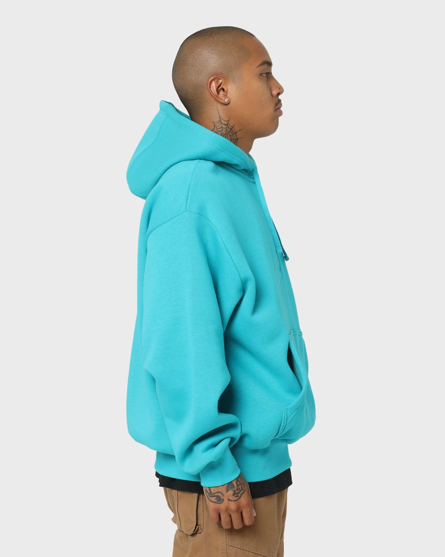 packable New Era Miami Dolphins Quarter Zip Hoodie Teal