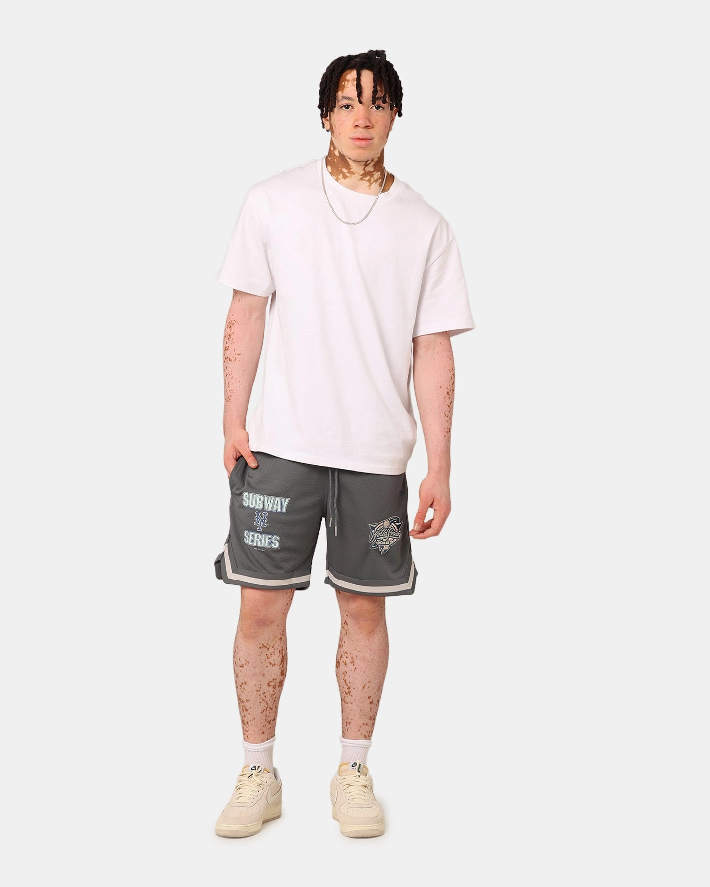 Jogging Ready New Era New York Mets Mesh Shorts Iron