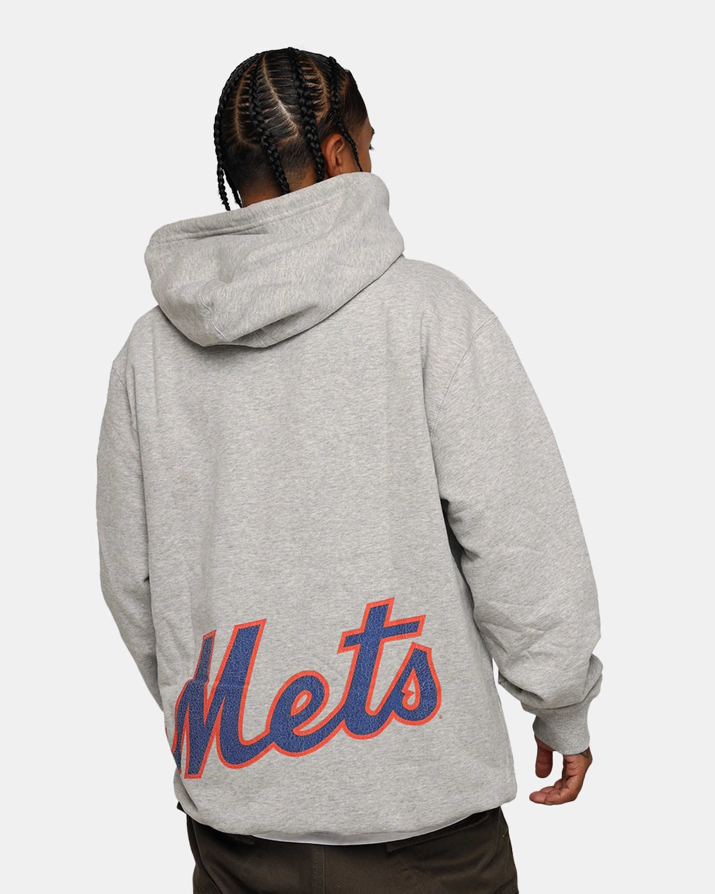 Reflective Detailing students New Era New York Mets Pullover Hoodie Grey