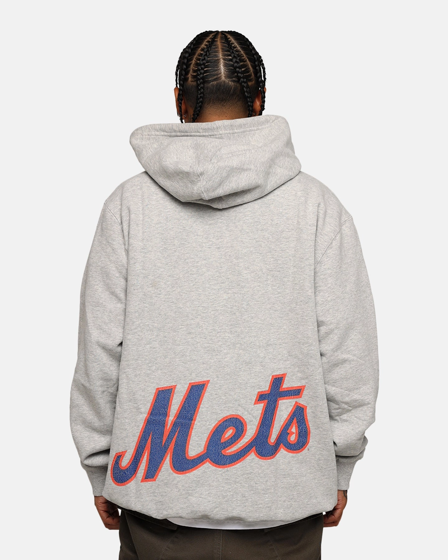 Dual Zip Functionality New Era New York Mets Pullover Hoodie Grey