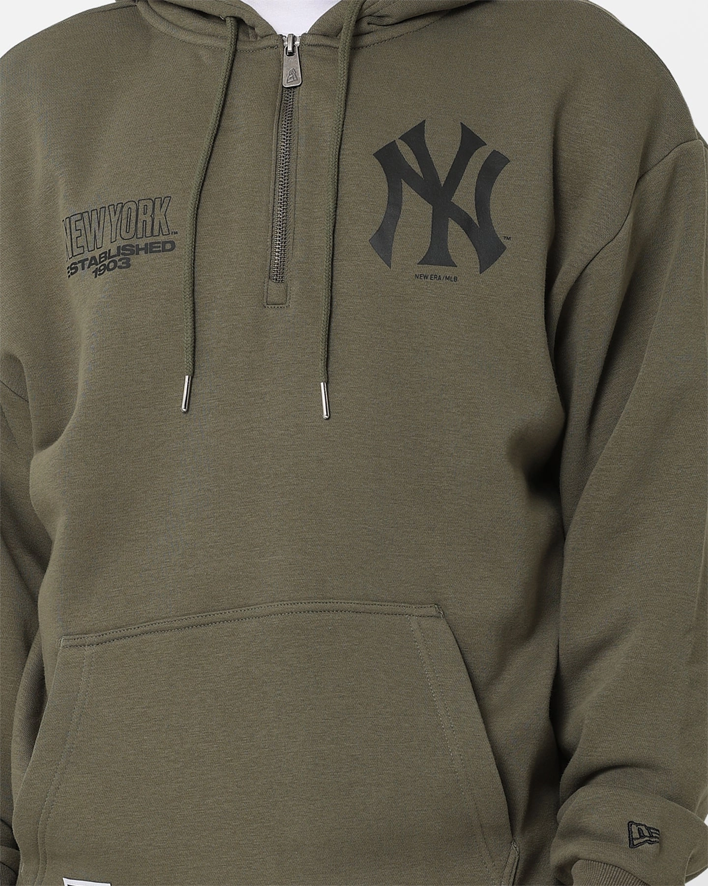 Program New Era New York Yankees 1/4 Zip Hoodie Green