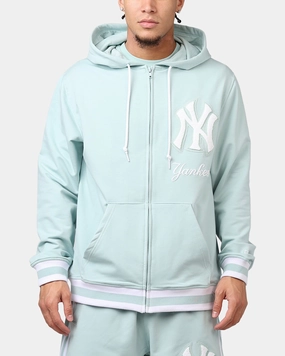 astronauts New Era New York Yankees 'Logo Select Mint' Full Zip Hoodie Mint/White