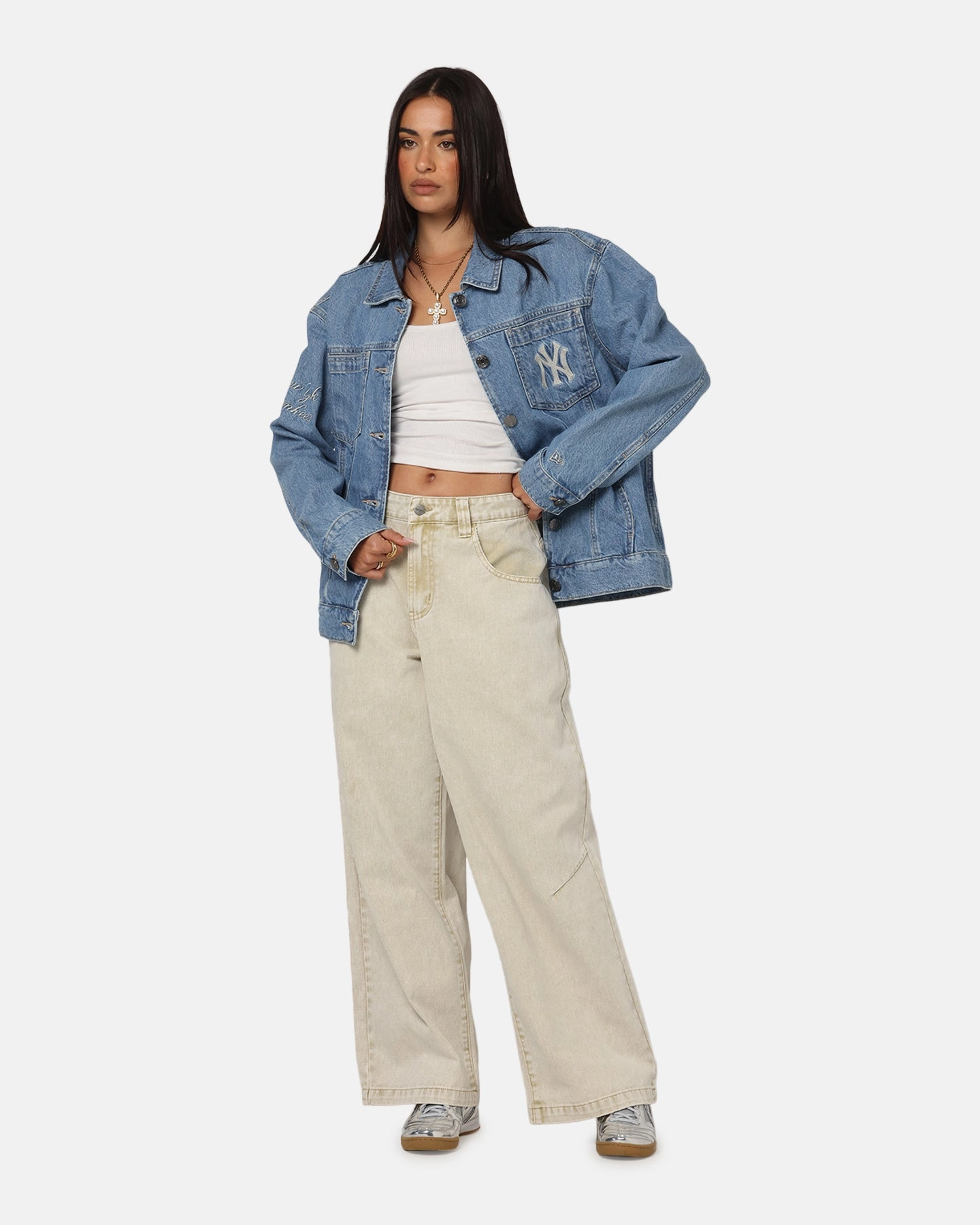 New Era New York Yankees MLB Denim Jacket Denim High-Performance Jacket