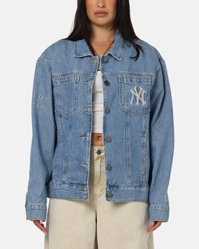 City Streets New Era New York Yankees MLB Denim Jacket Denim
