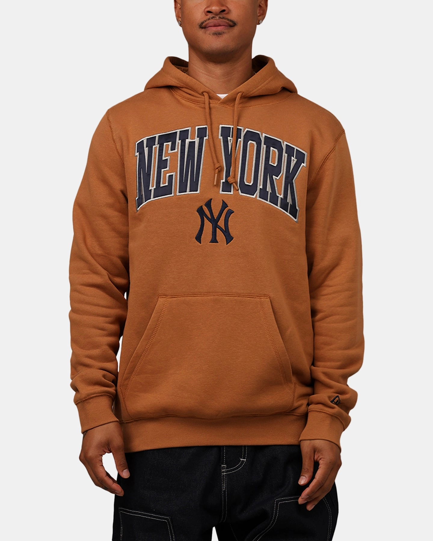 Skater Vibe New Era New York Yankees Pullover Hoodie Medium Beige