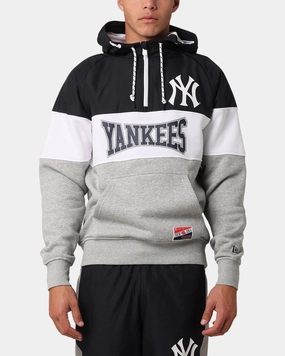 New Era New York Yankees Quarter Zip Hoodie Navy Hyperguard Water Resistance Promote