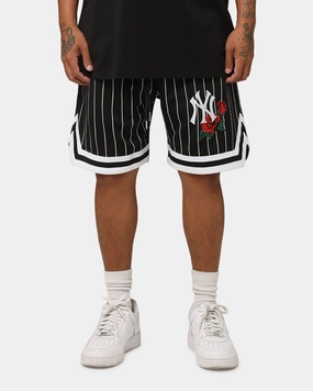 New Era New York Yankees Rose Mesh Shorts Black construction work Simple Comfort