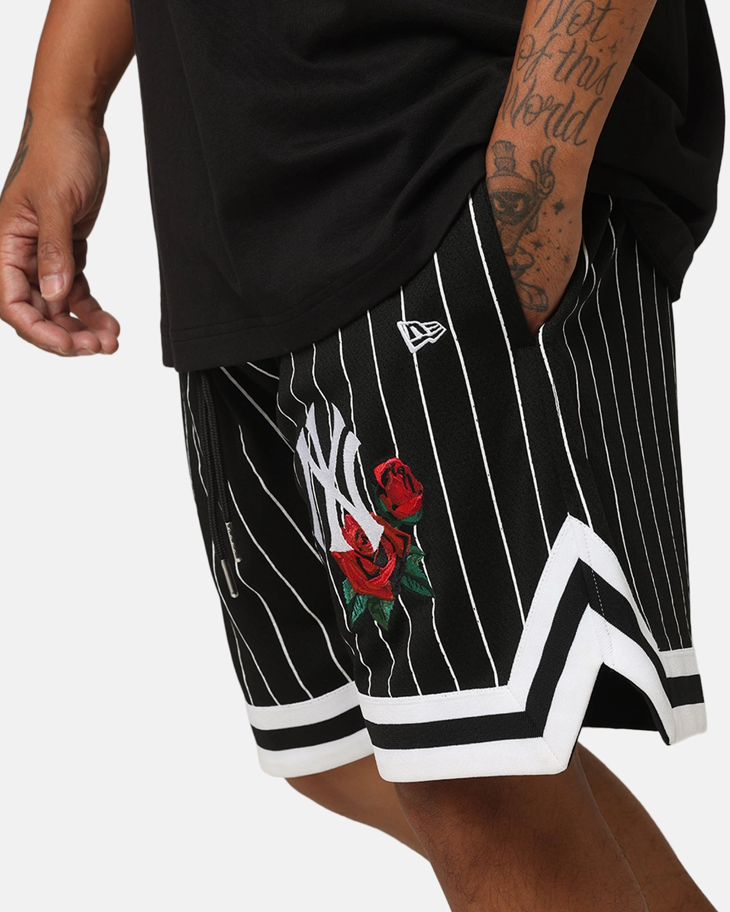 New Era New York Yankees Rose Mesh Shorts Black Day Fit