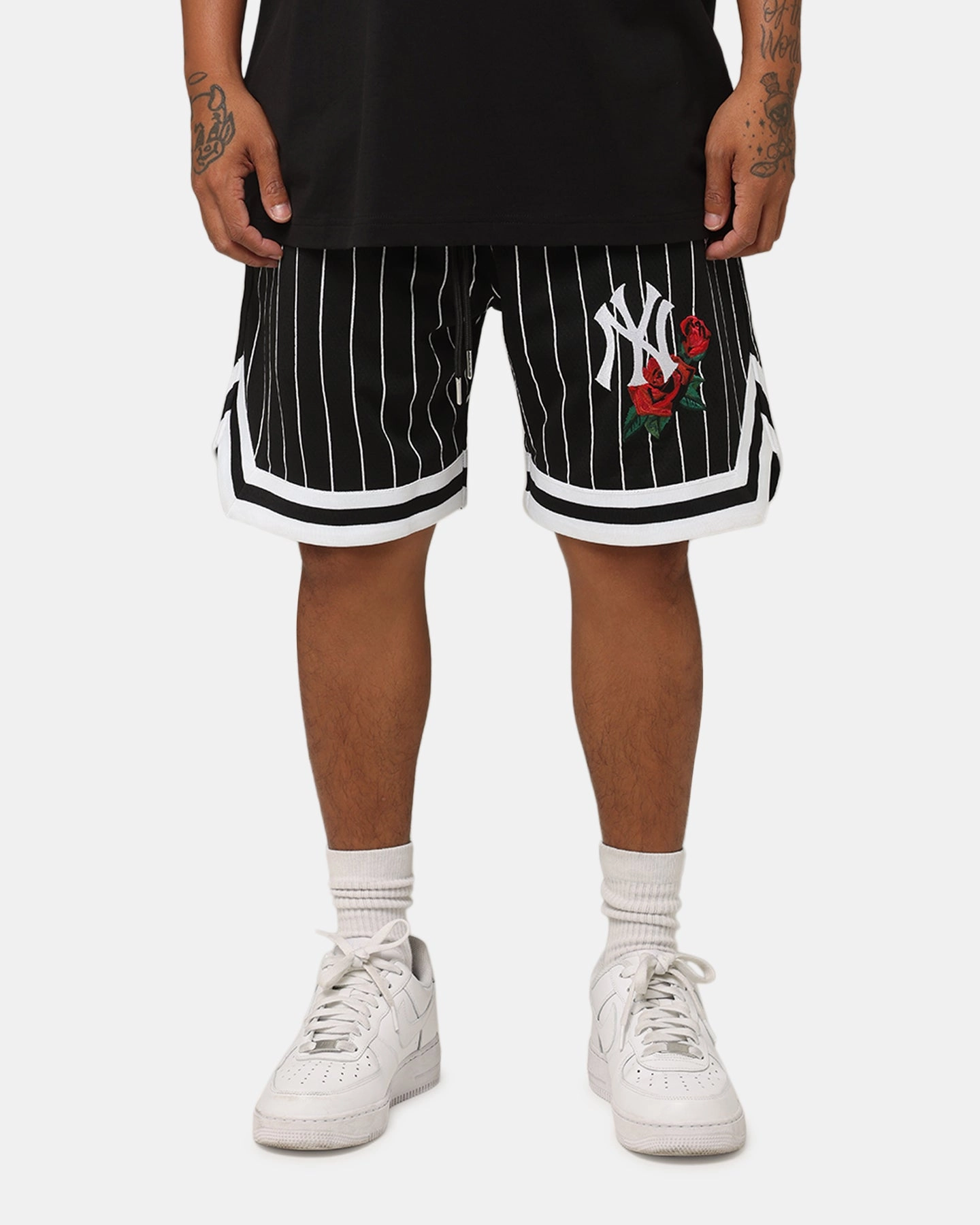 New Era New York Yankees Rose Mesh Shorts Black construction work Simple Comfort