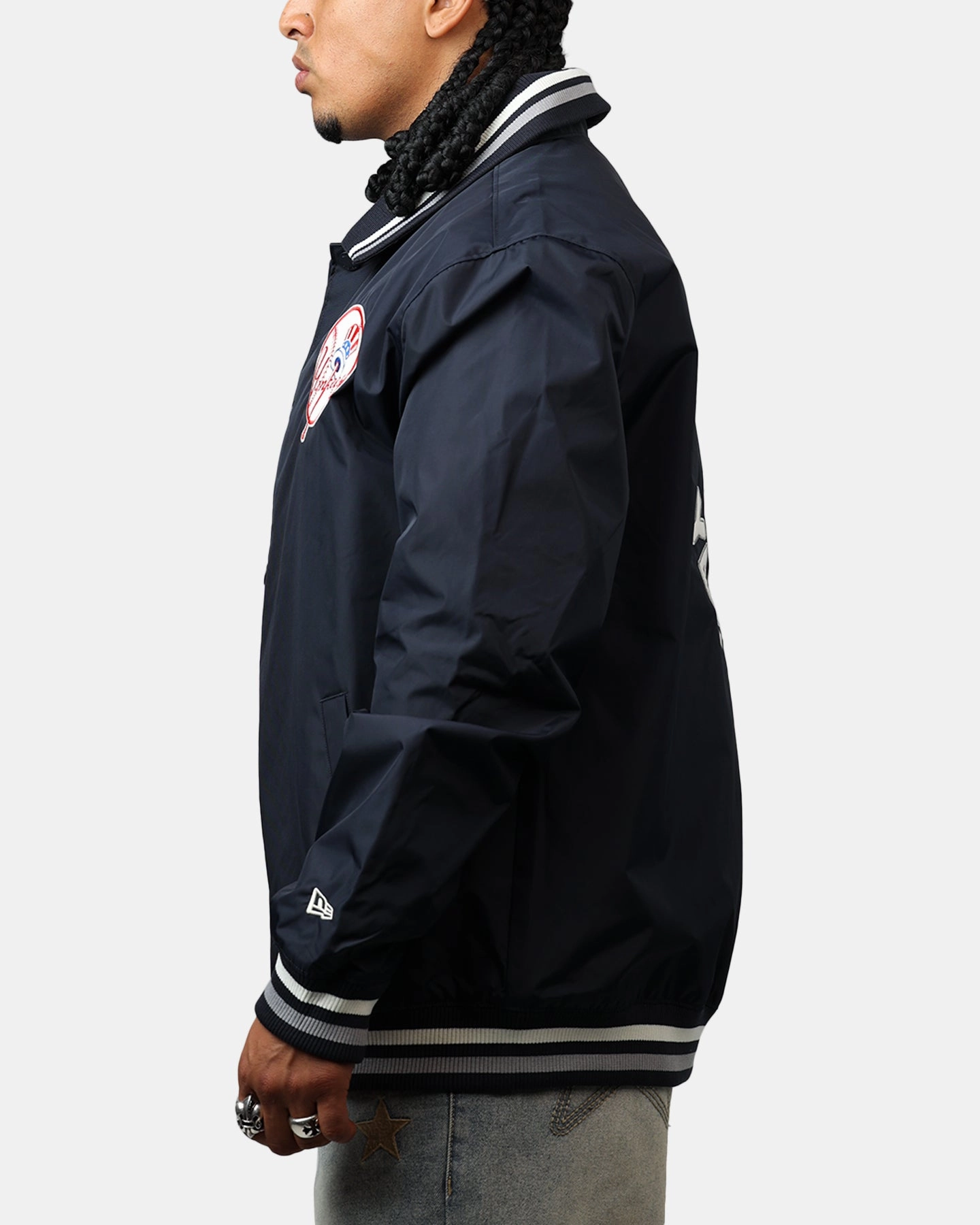 Memory New Era New York Yankees Throwback Jacket Navy