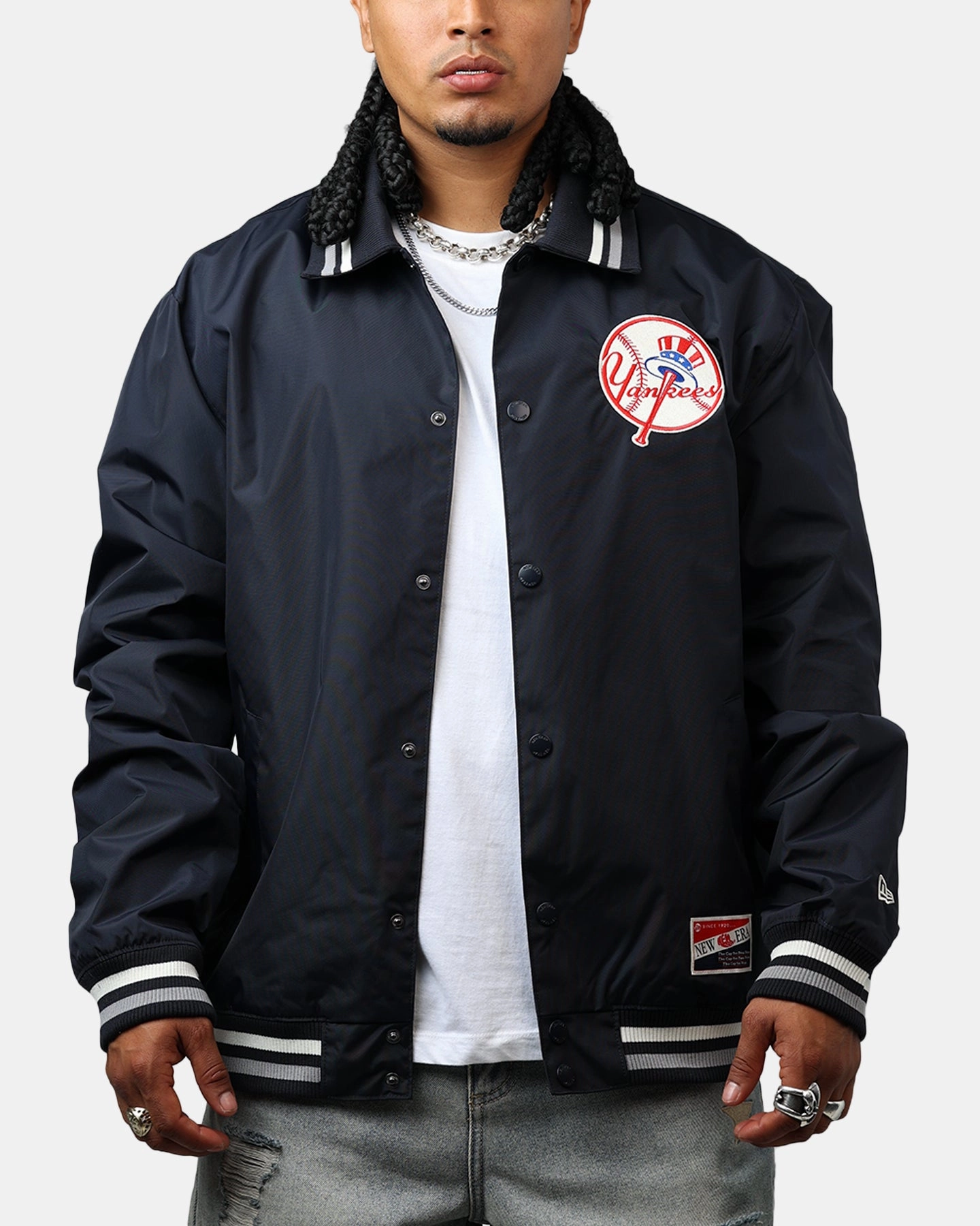New Era New York Yankees Throwback Jacket Navy Promise