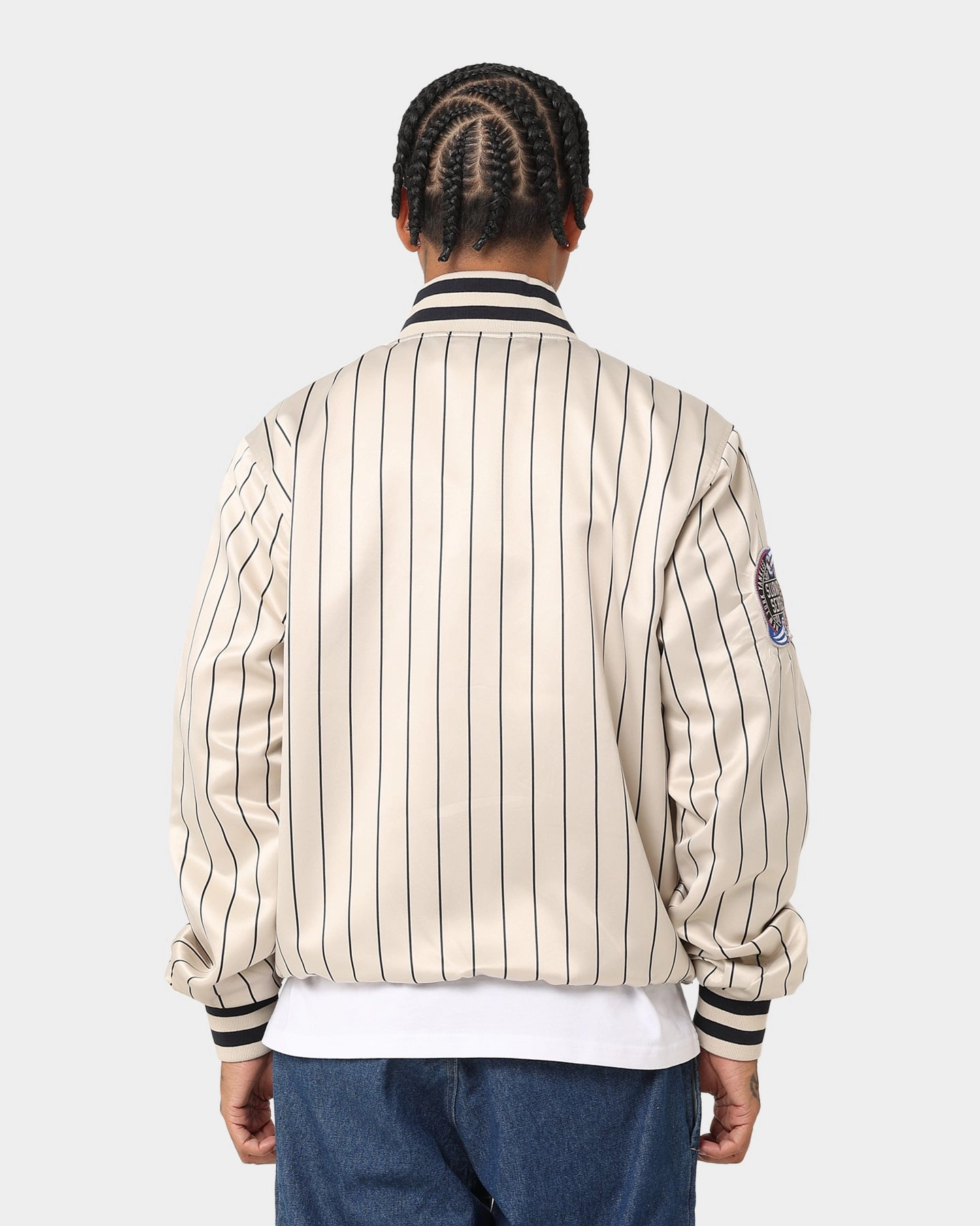 Urban Adventure heirloom New Era New York Yankees Varsity Jacket Light Beige