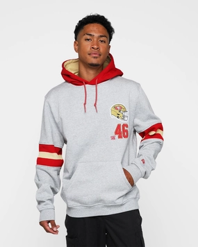New Era San Francisco 49ers Hoodie Grey ZipperClosure