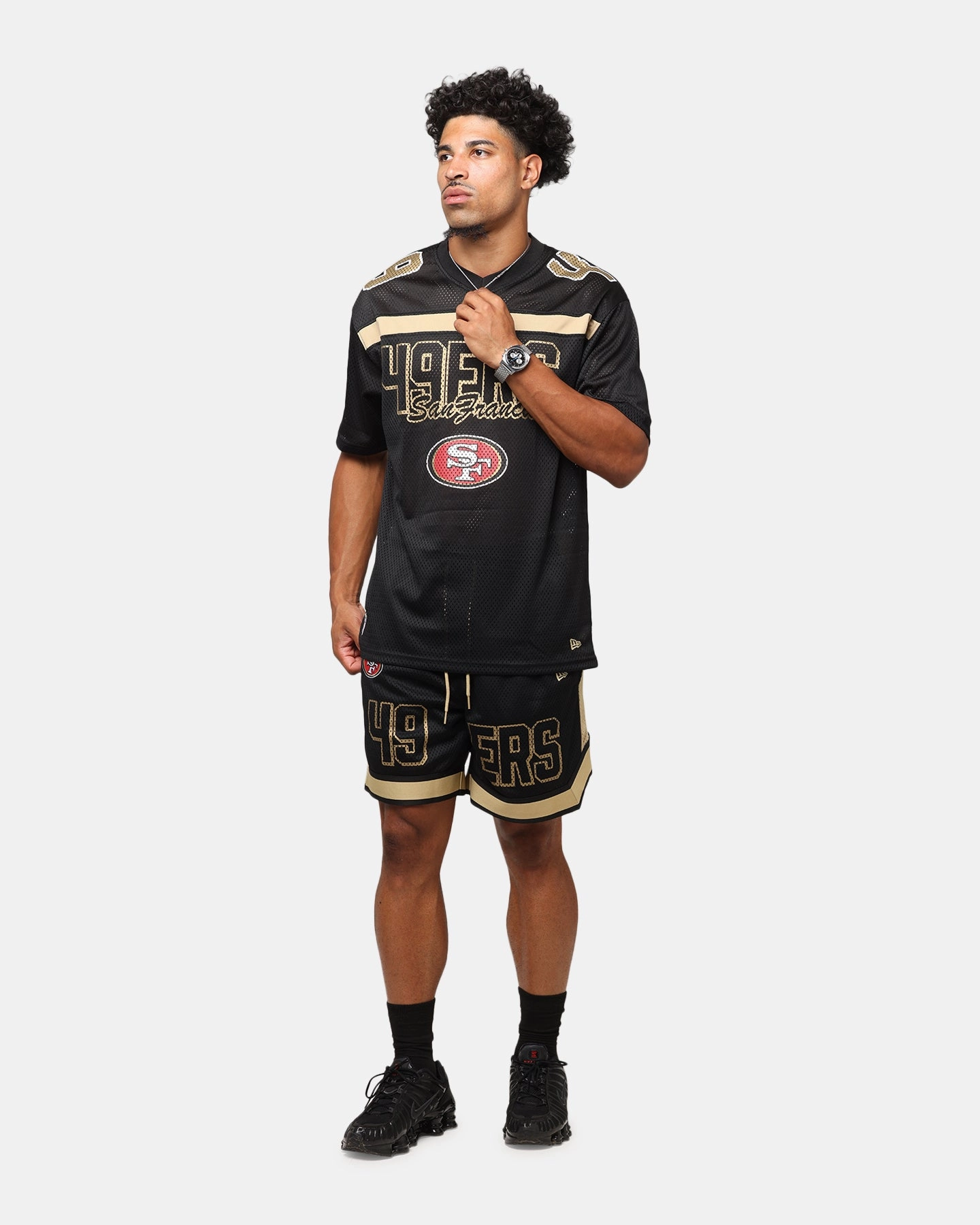 Camouflage Style New Era San Francisco 49ers NFL Graphic Shorts Black