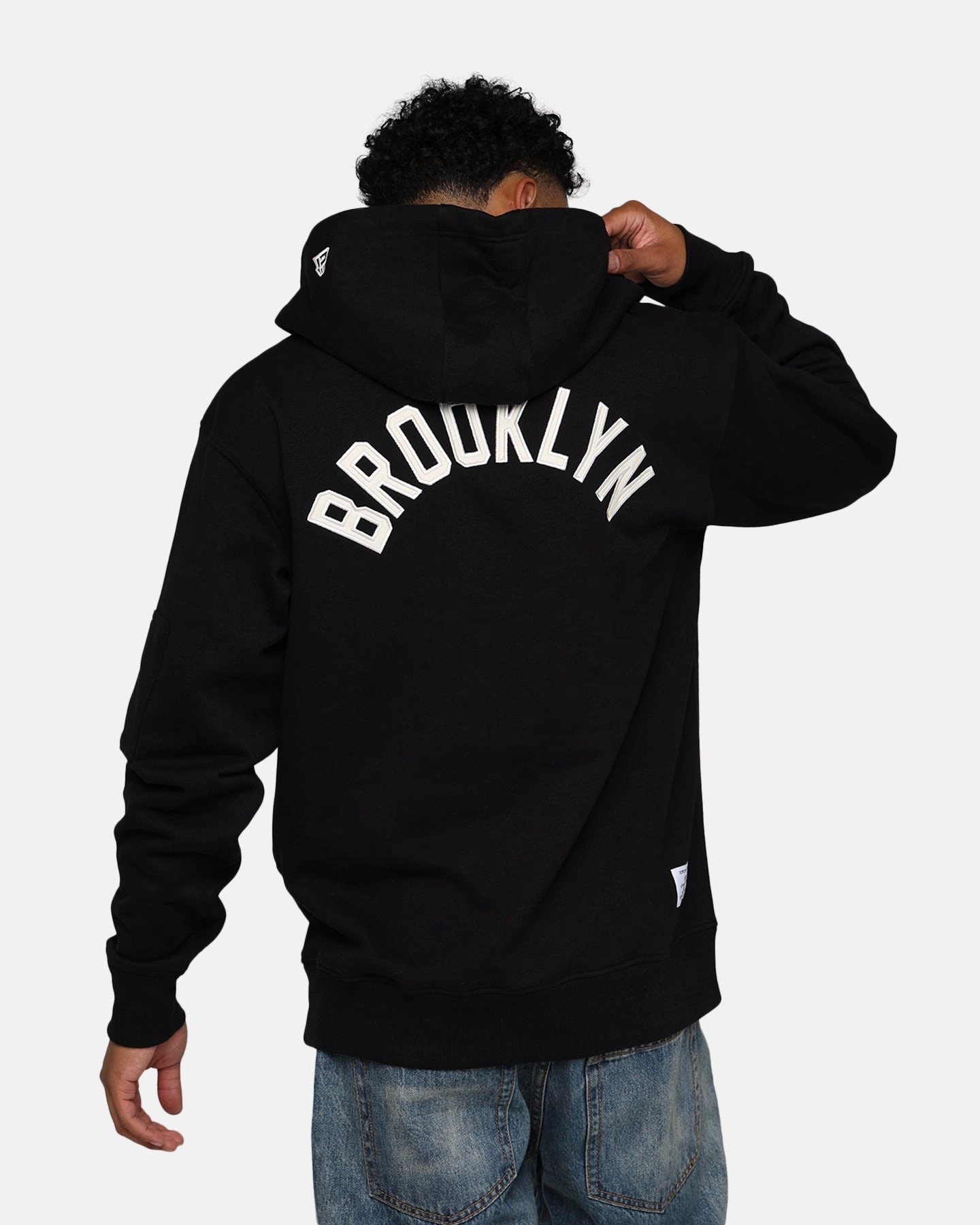 Bravery New Era X Alpha Industries Brooklyn Nets Zipper Hoodie Black