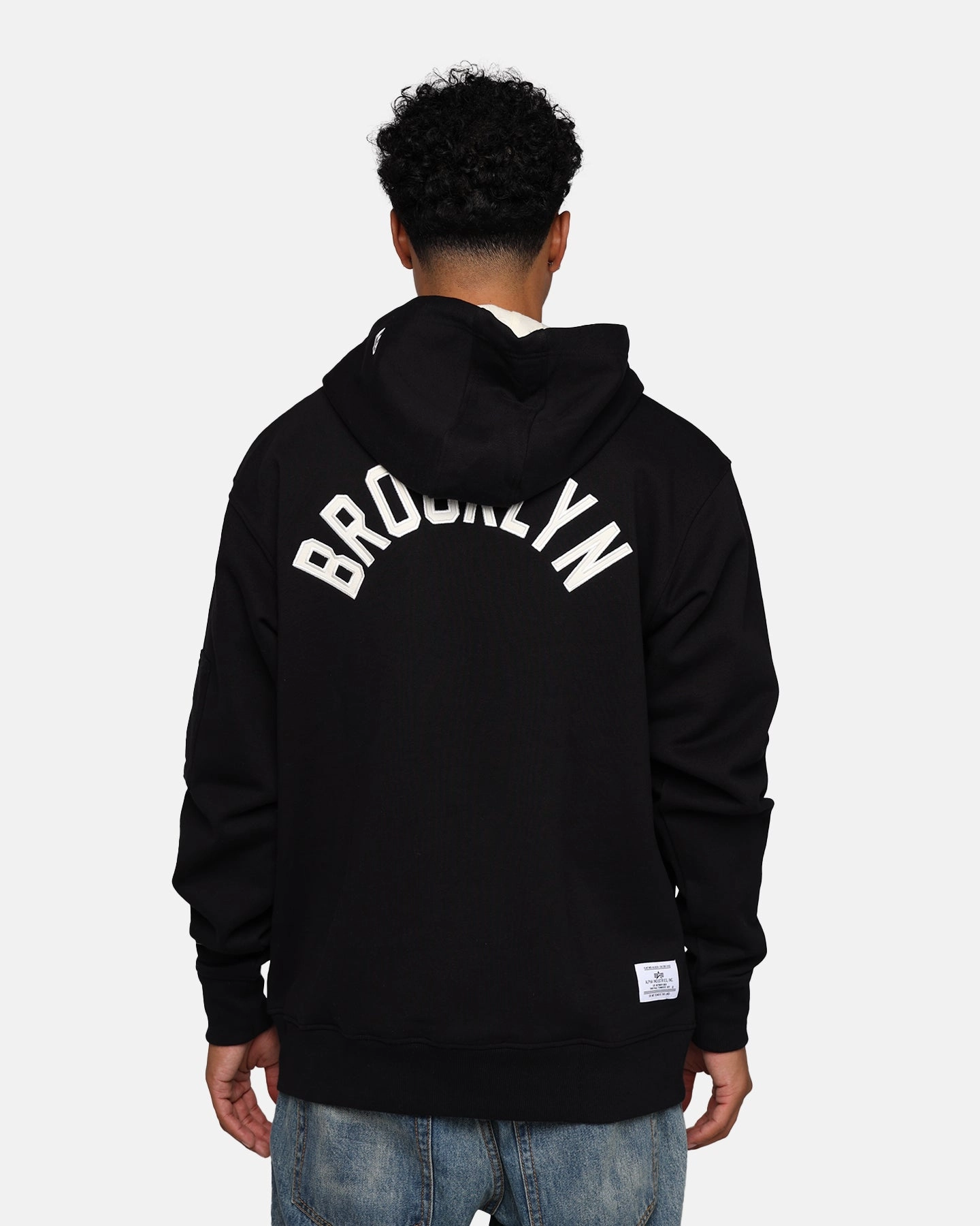 movement Deodorant New Era X Alpha Industries Brooklyn Nets Zipper Hoodie Black