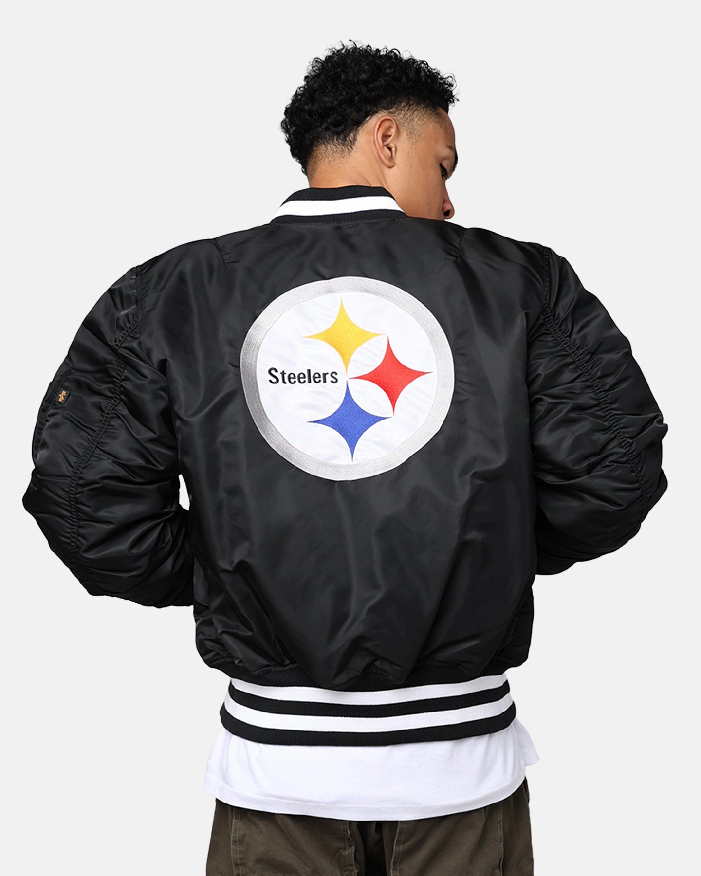 Medal New Era X Alpha Series X NFL Pittsburgh Steelers MA-1 Bomber Jacket Black