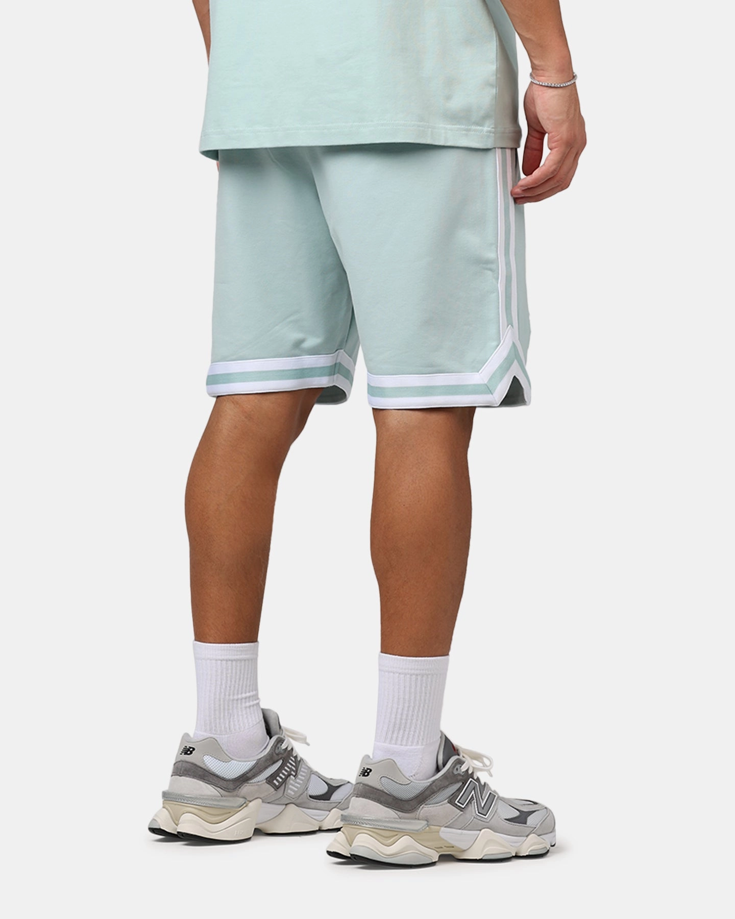 Wear Resistant Fabric LaserCutEdging New San Francisco 49ers 'Logo Select Mint' Shorts Mint/White